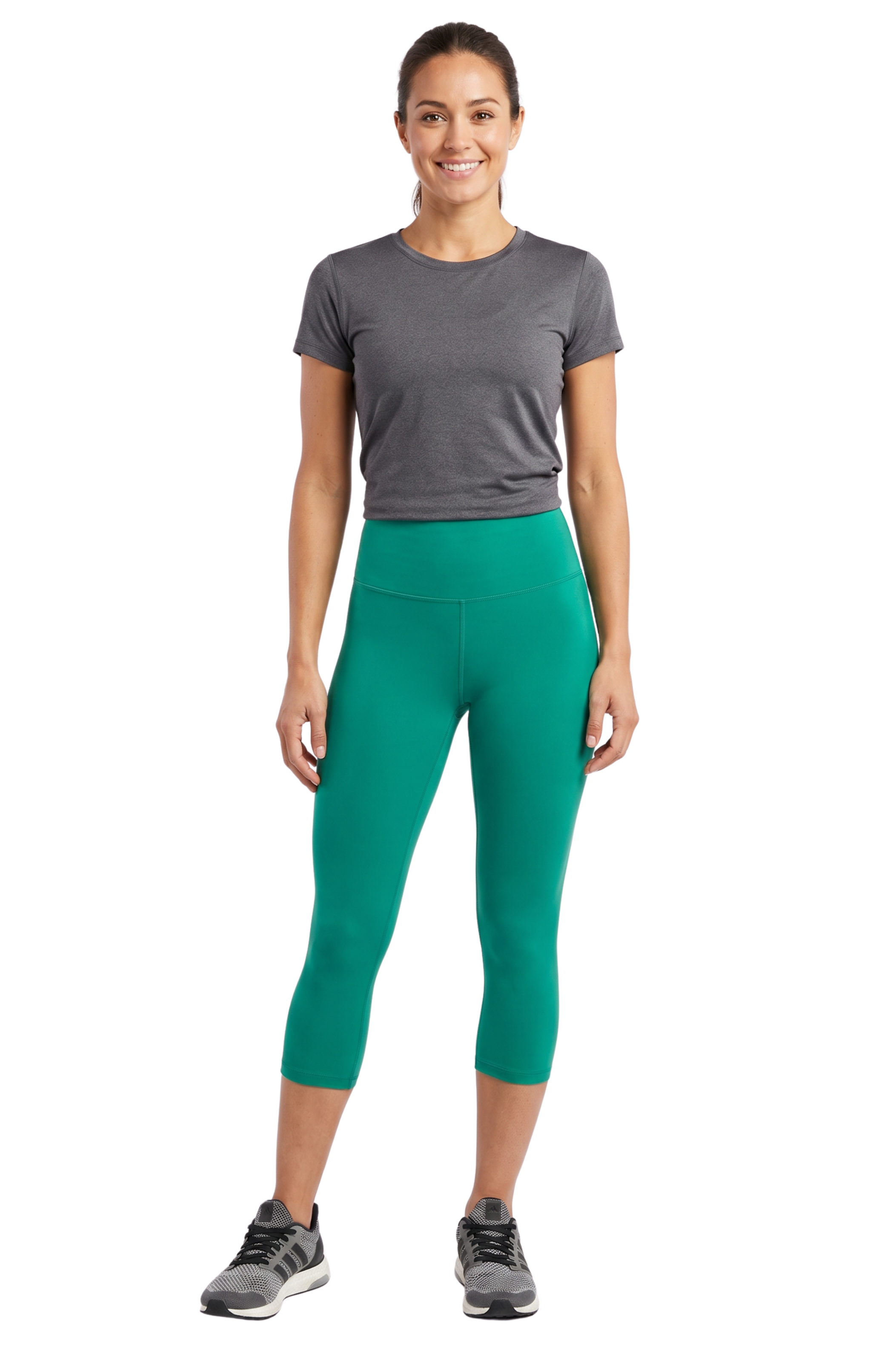 Brushed Basic Solid High Waisted Capris | 3 Inch | New Mix