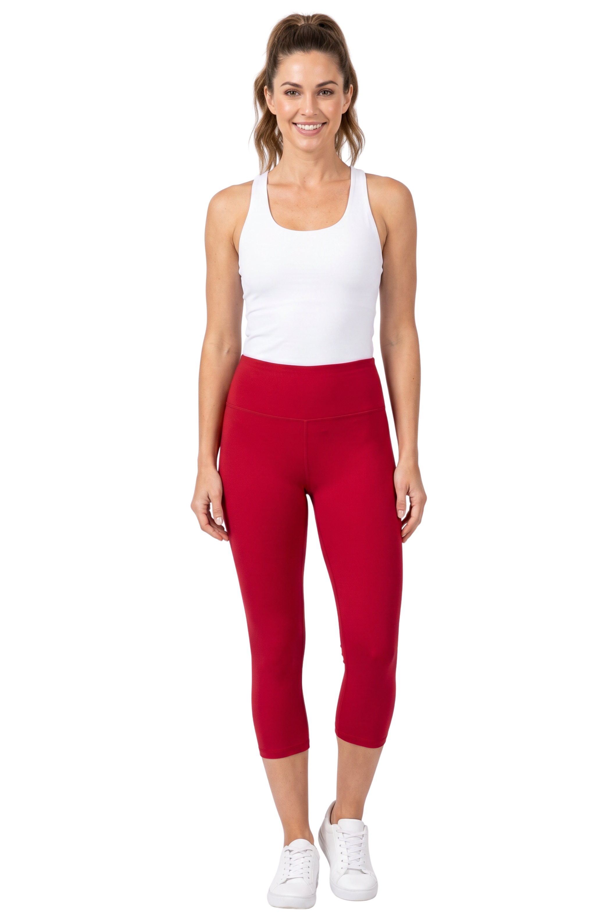 Brushed Basic Solid High Waisted Capris | 3 Inch | New Mix