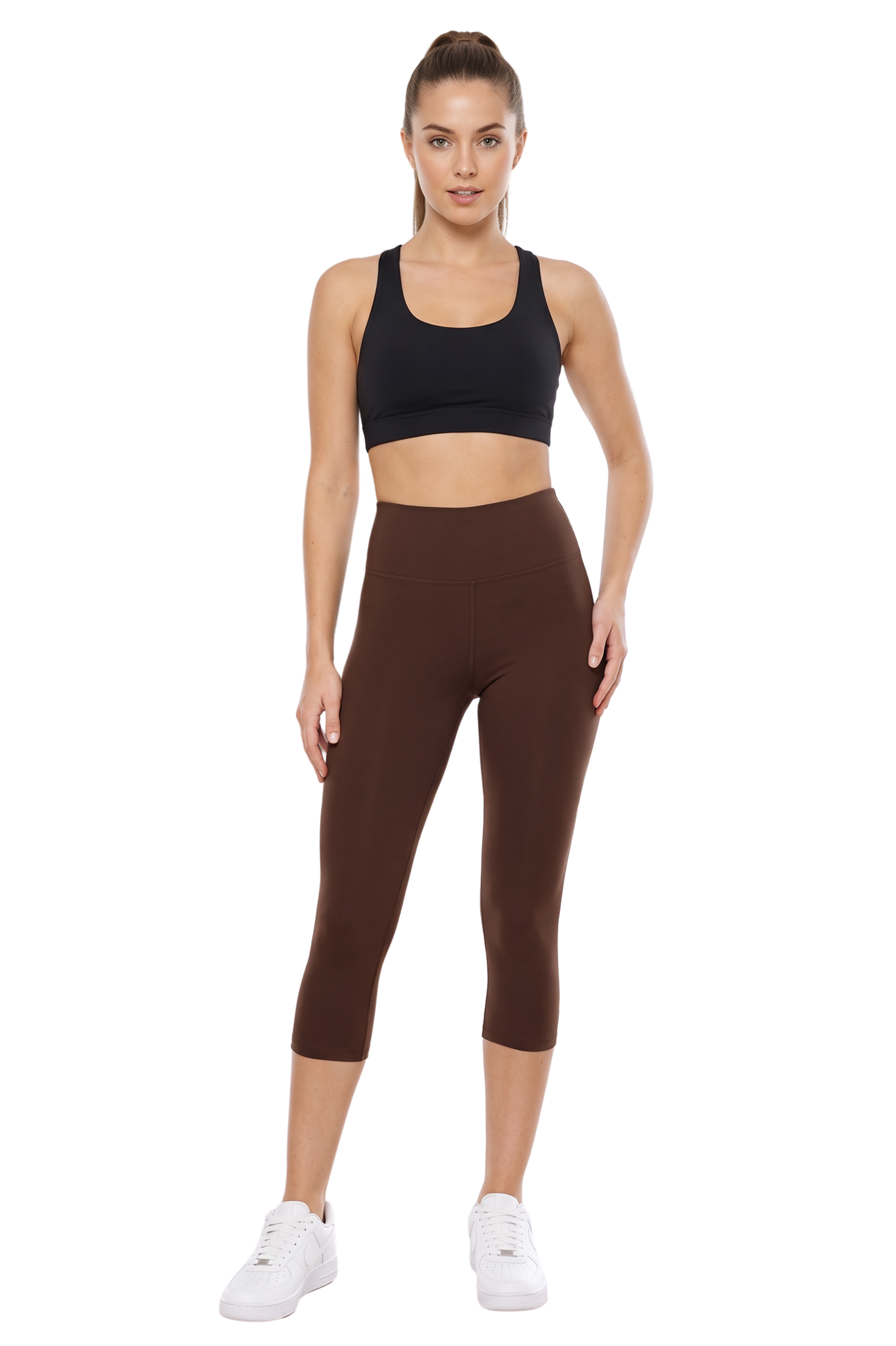 Brushed Basic Solid High Waisted Capris | 3 Inch | New Mix