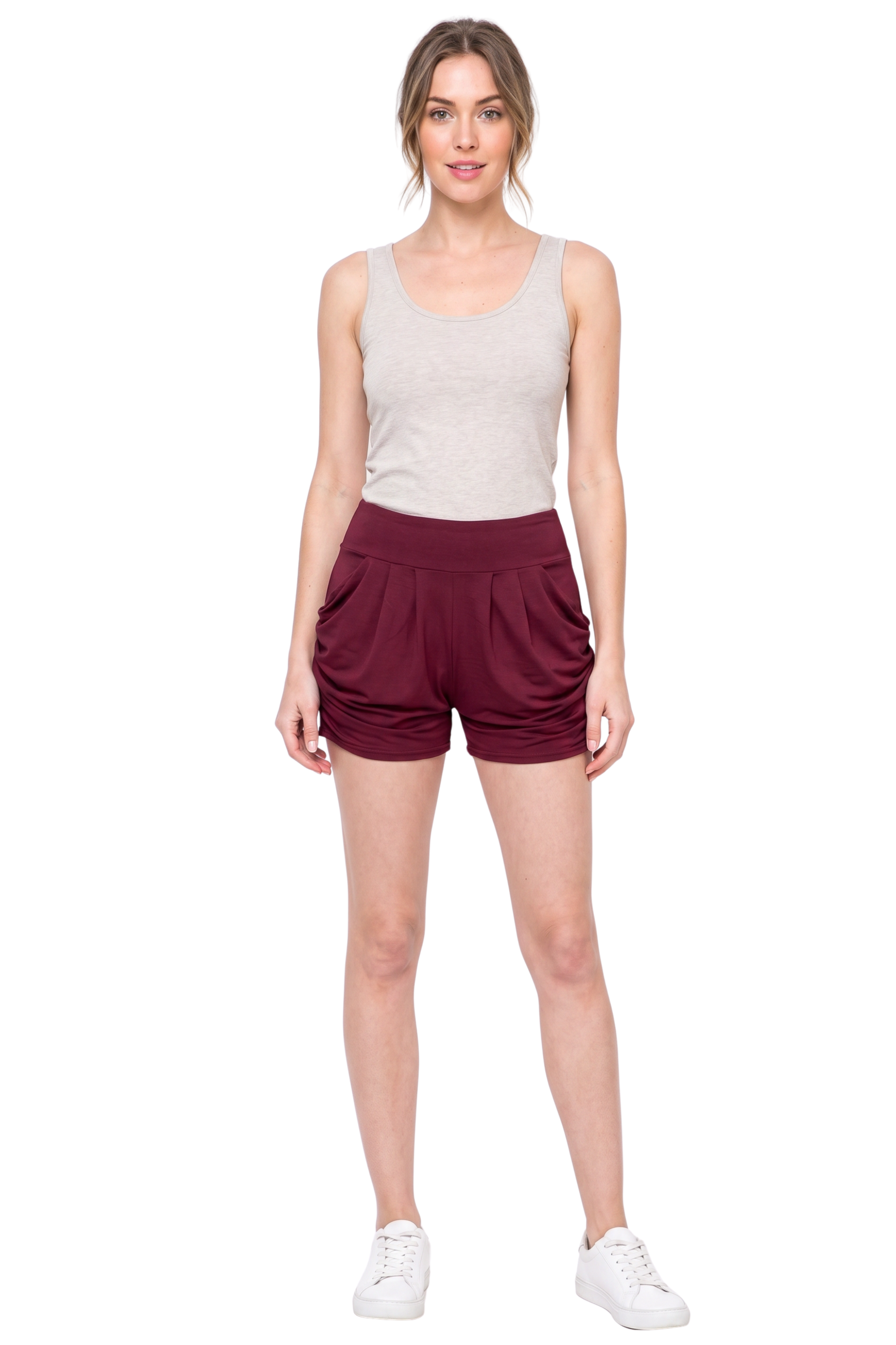 Buttery Smooth Solid Basic Harem Shorts