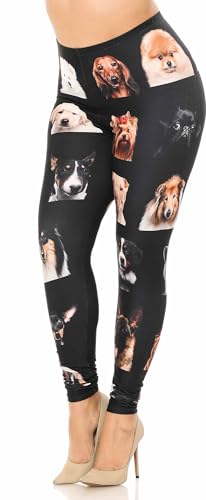 Creamy Soft Reflecting Butterflies Plus Size Leggings | USA Fashion (One Size Plus,Blue)