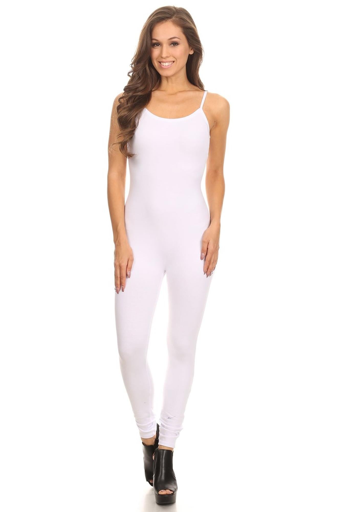 USA Basic Cotton Spaghetti Strap Jumpsuit