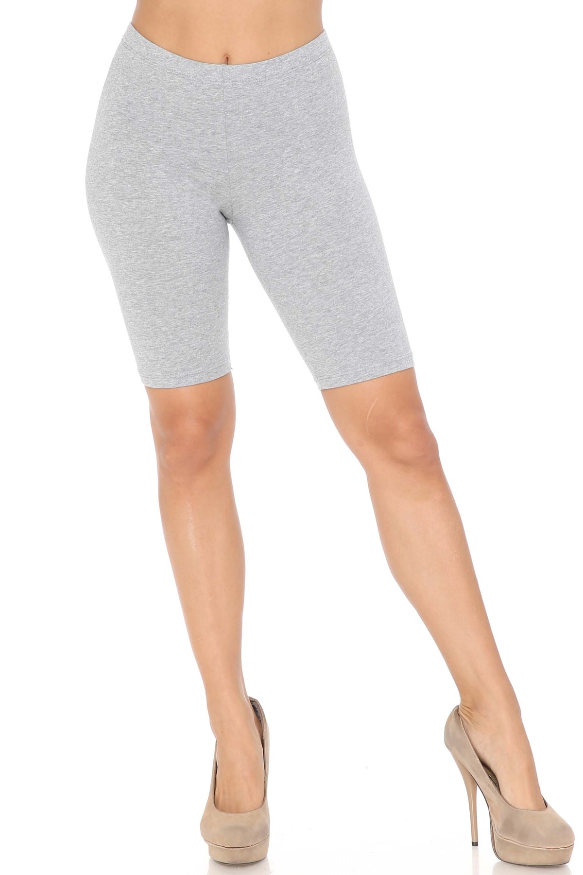 USA Basic Cotton Biker Shorts | Bermuda Cut