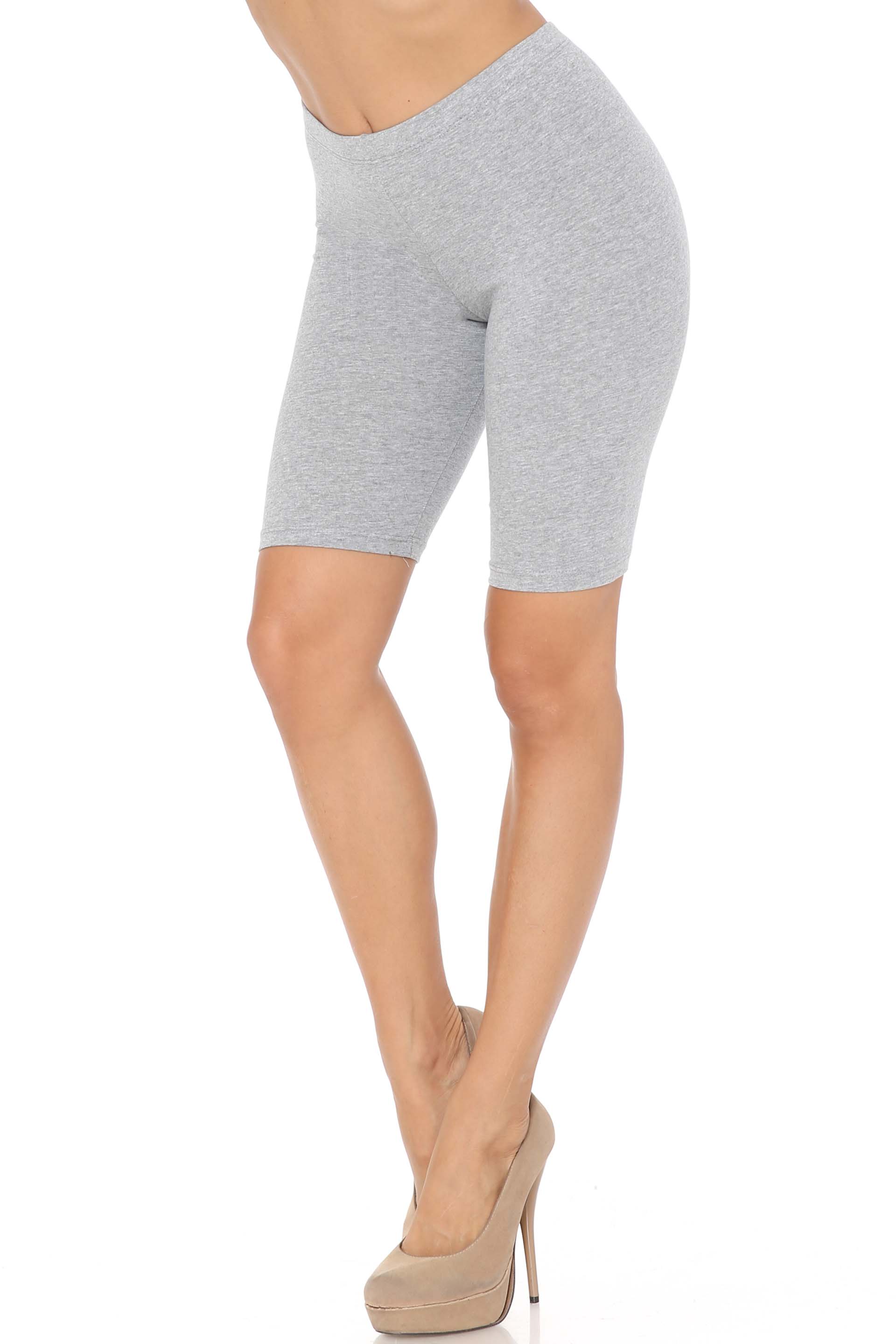 USA Basic Cotton Biker Shorts - Bermuda Cut