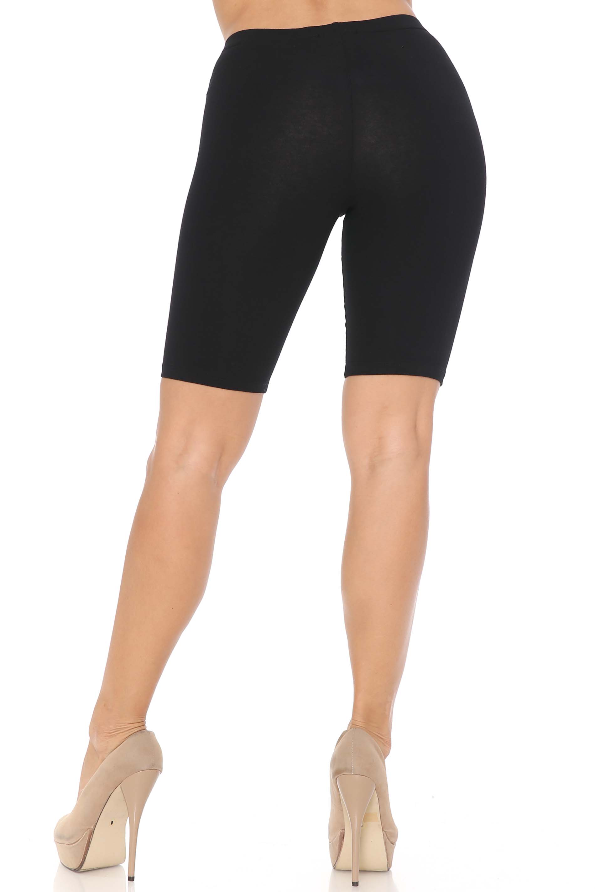 USA Basic Cotton Biker Shorts - Bermuda Cut