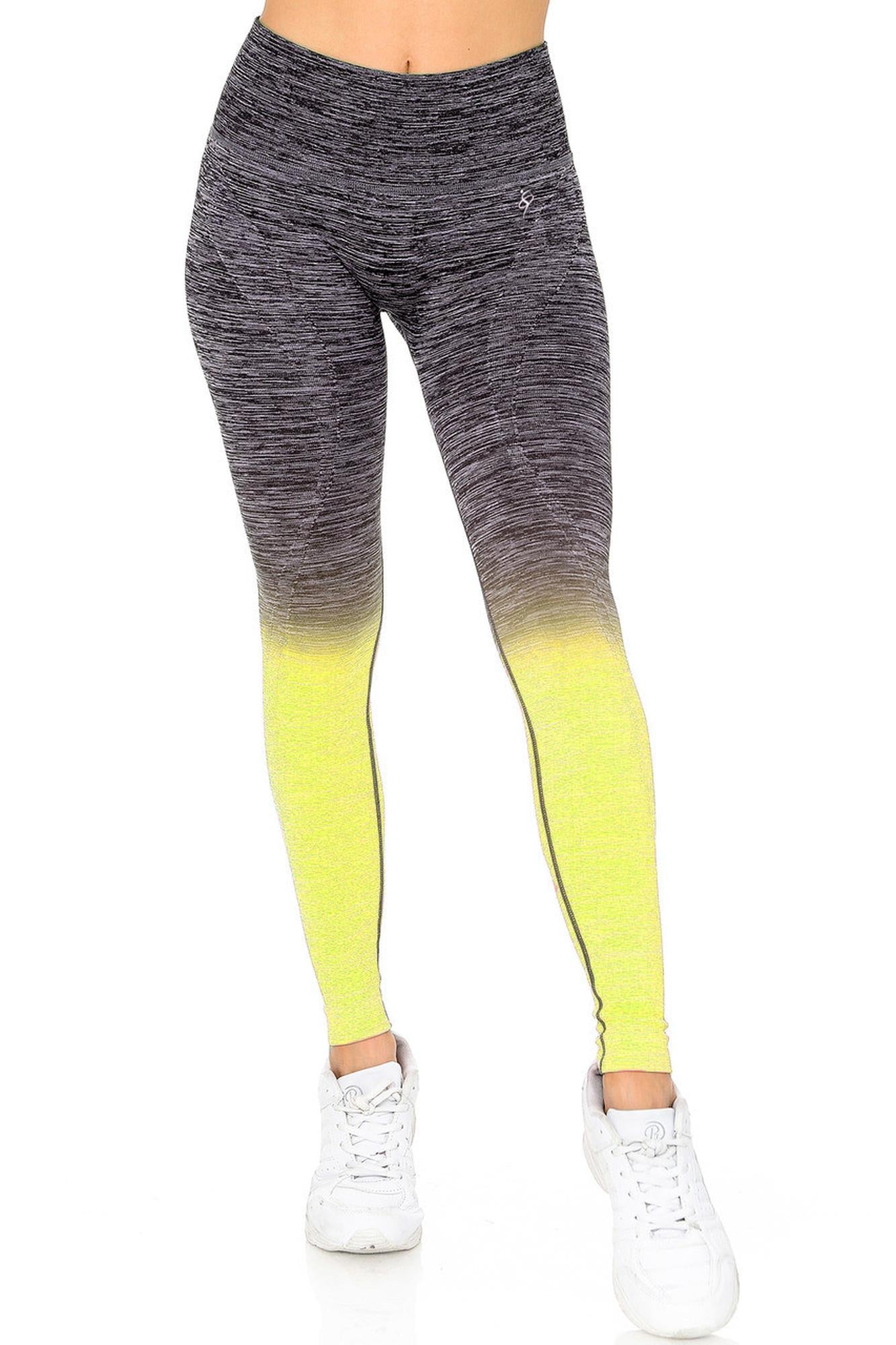 Ombre Heathered Athleica Workout Leggings