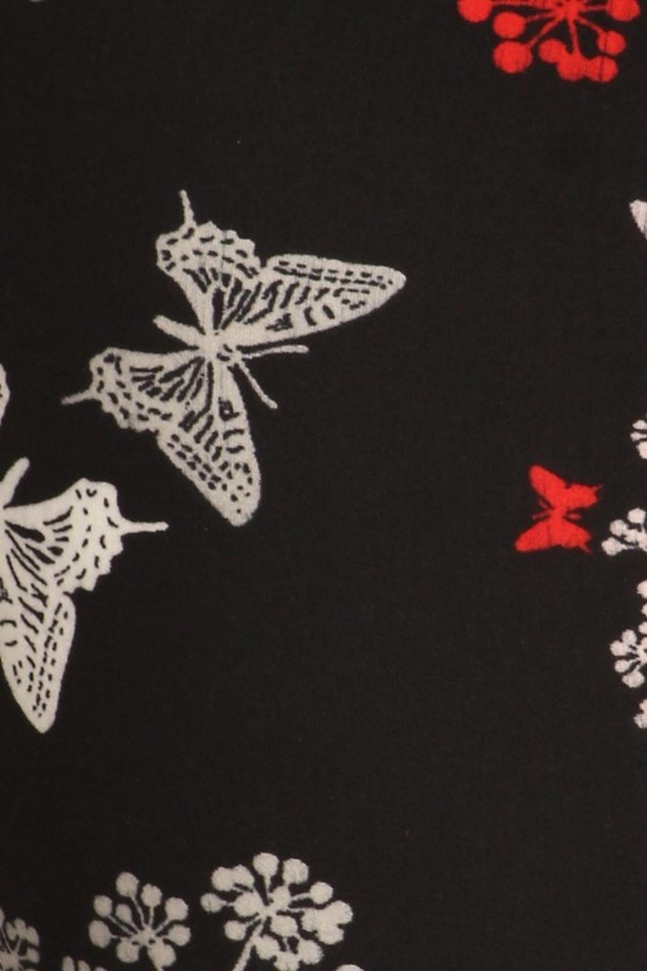 Buttery Smooth Butterfly Bloom Bell Bottom Leggings