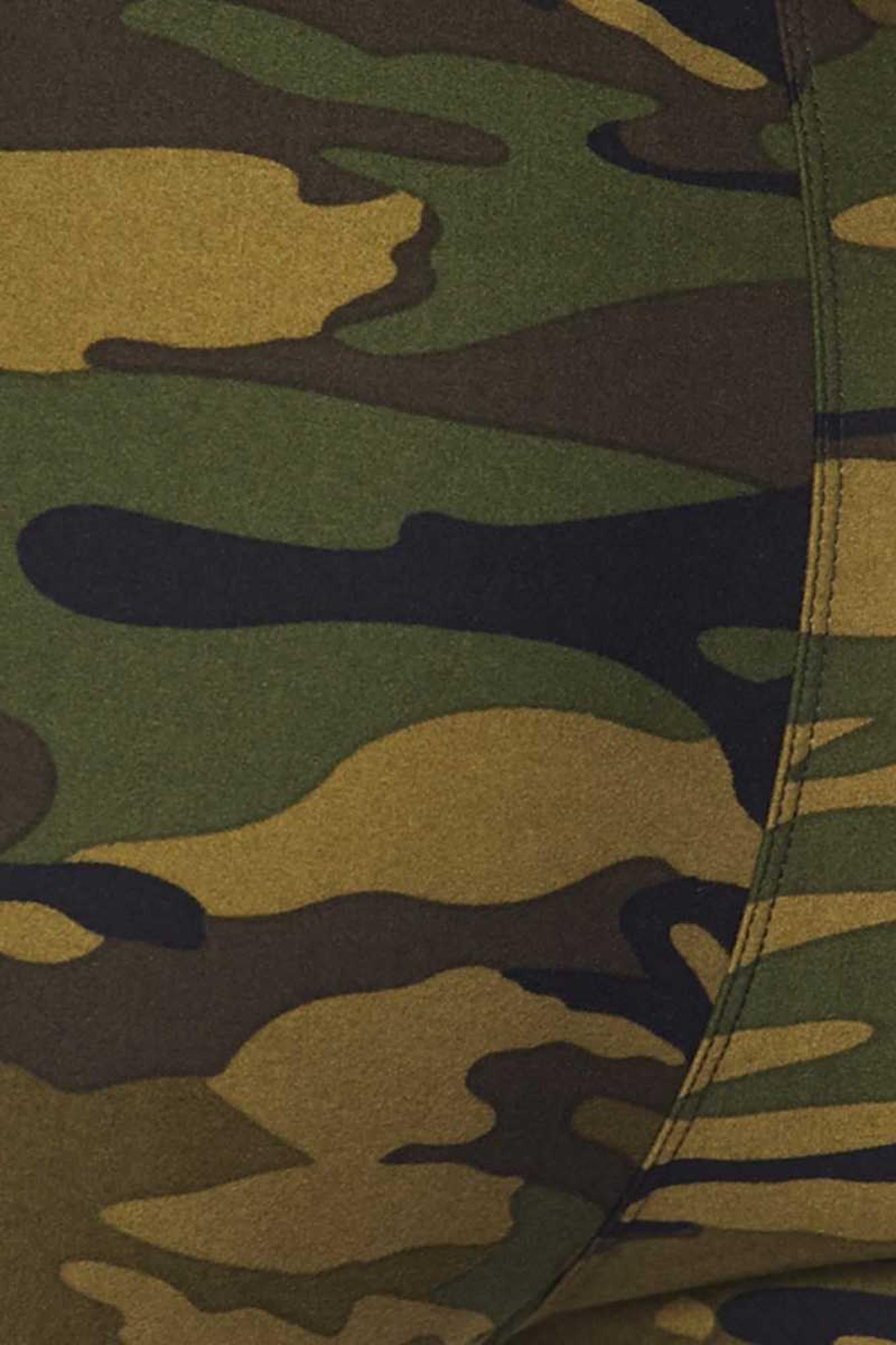 Brushed Camouflage Women's Bra Top