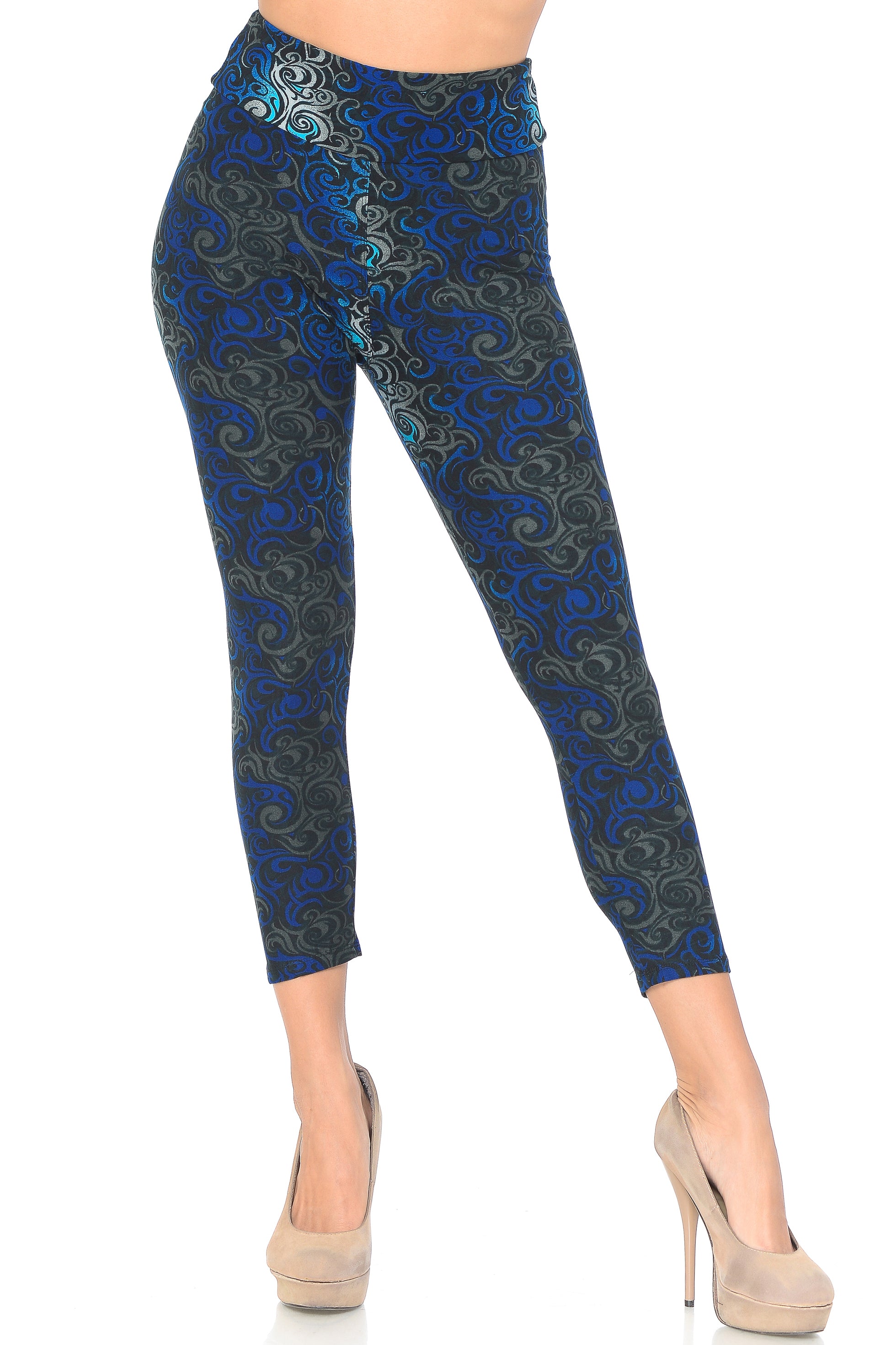 Buttery Smooth Tangled Swirl High Waisted Capri | EEVEE