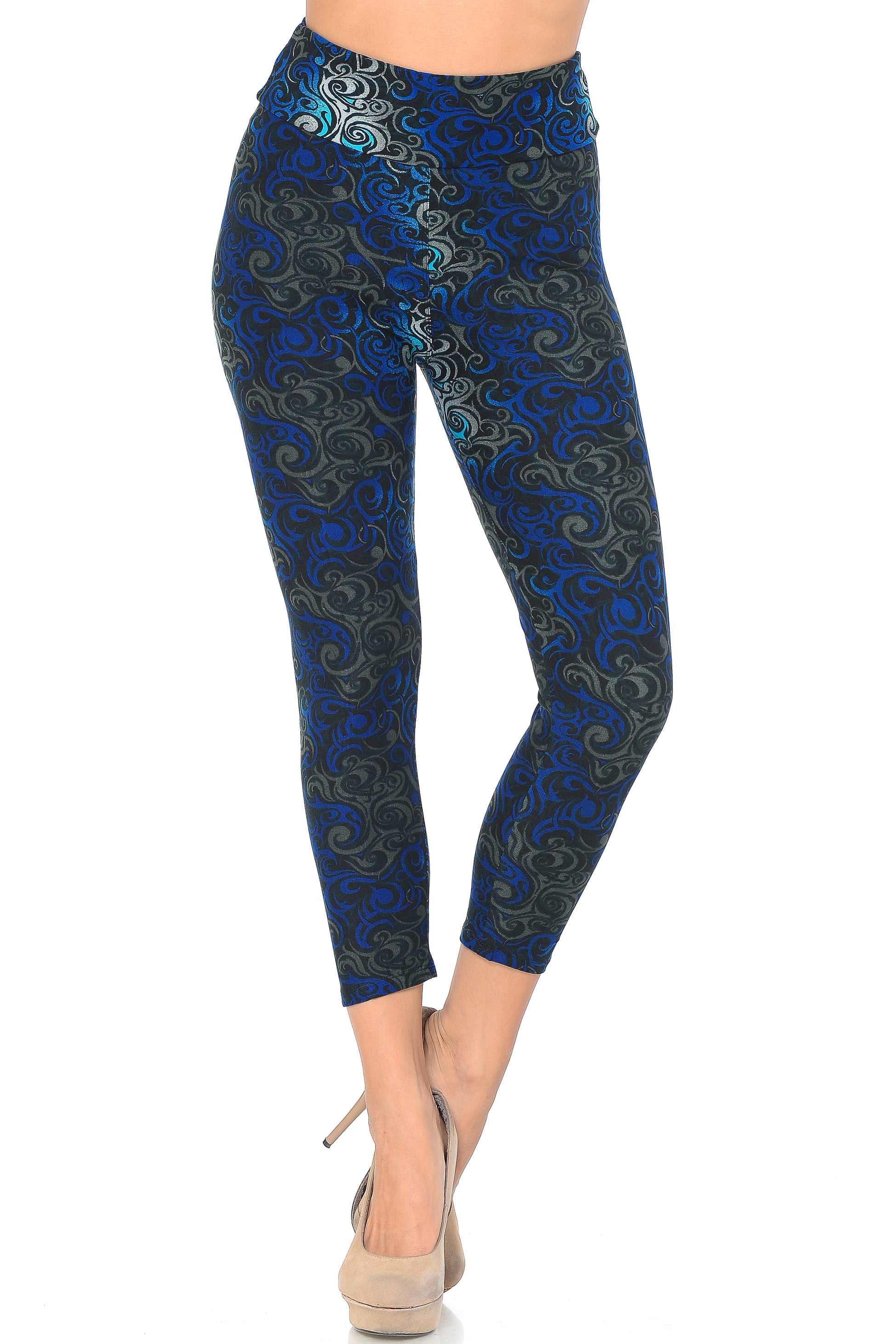 Buttery Smooth Tangled Swirl High Waisted Capri - EEVEE