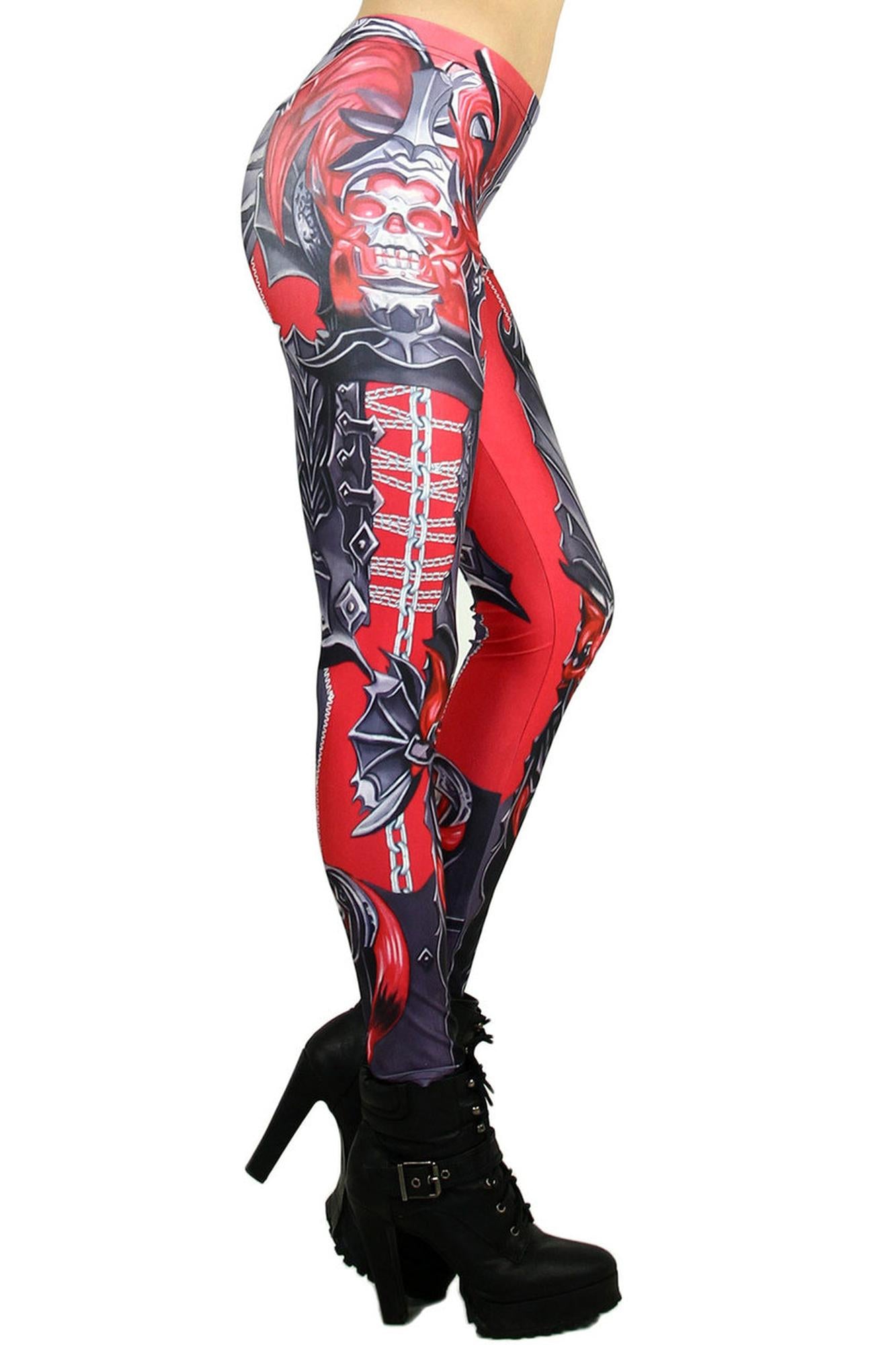 Red Chain Link Armor Leggings
