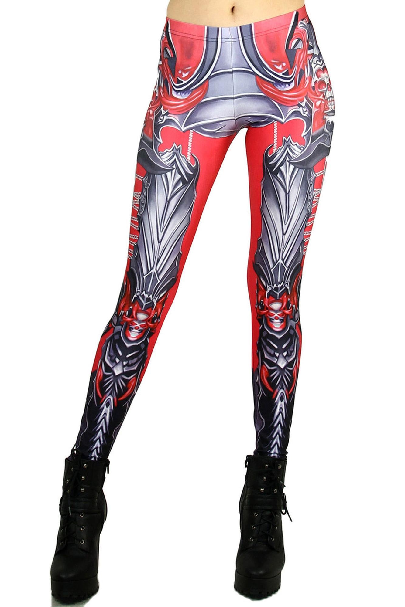 Red Chain Link Armor Leggings