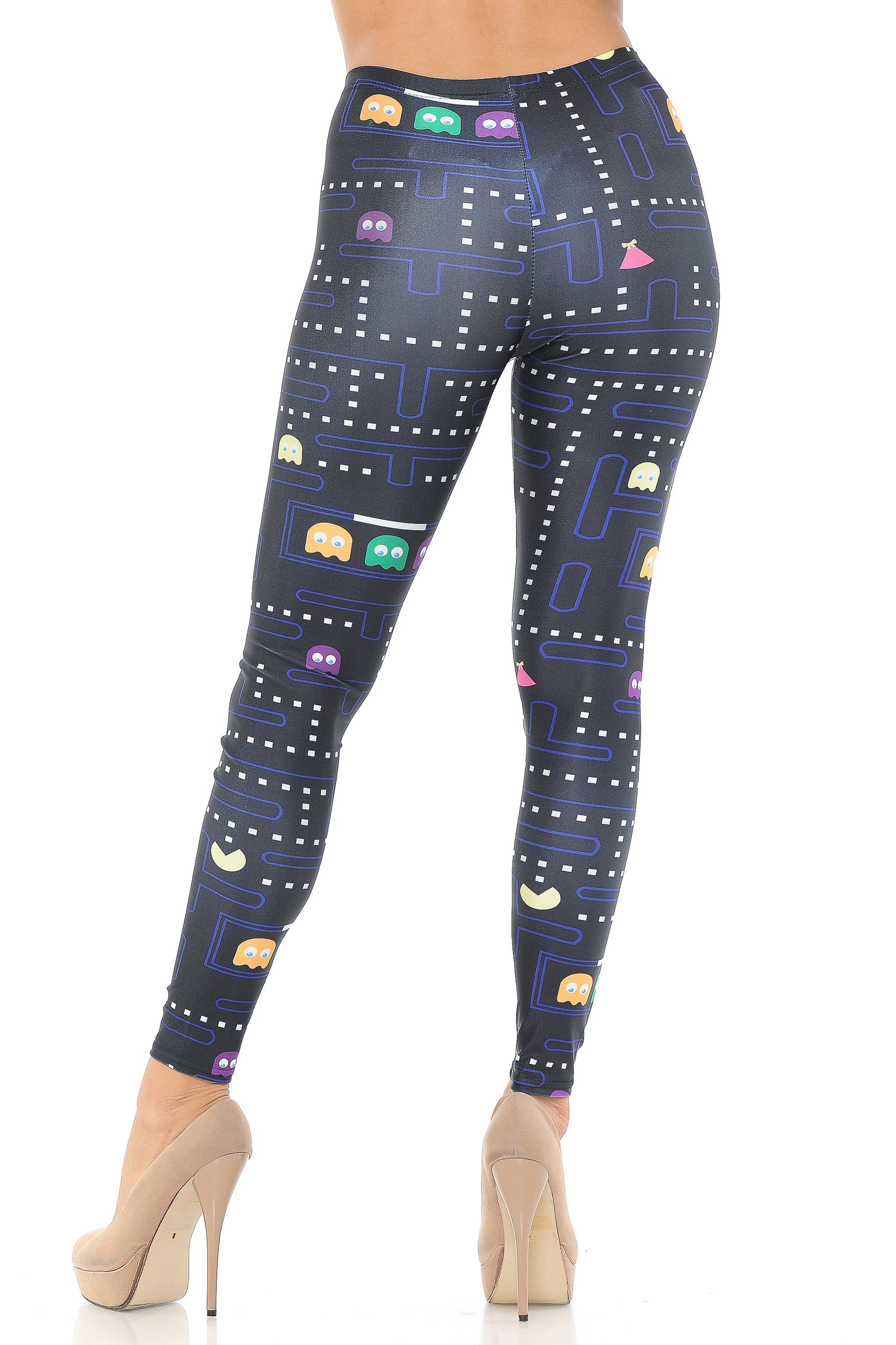 Graphic Printed Vintage Pacman Leggings