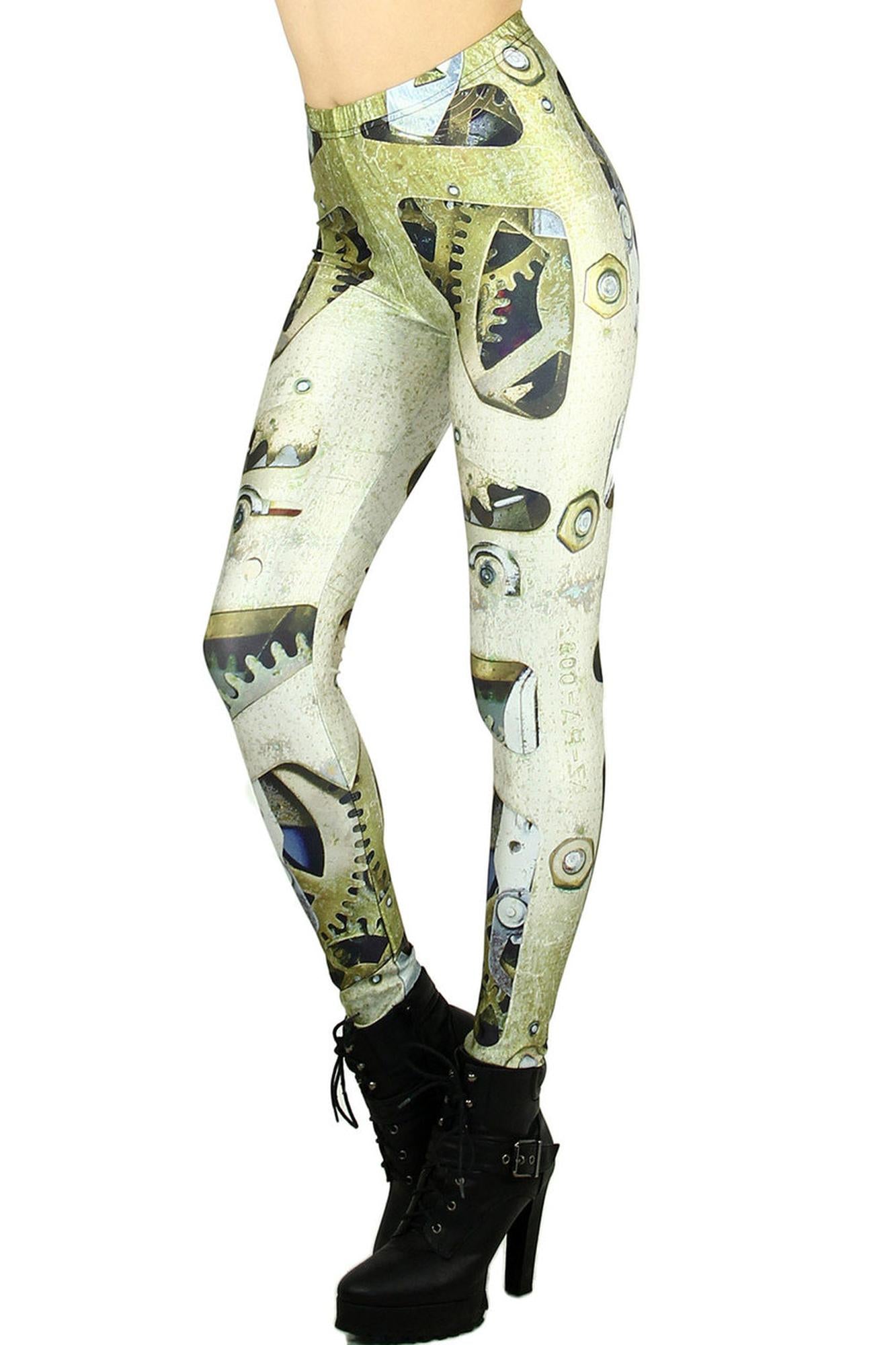 Peek Through Mechanical Leggings