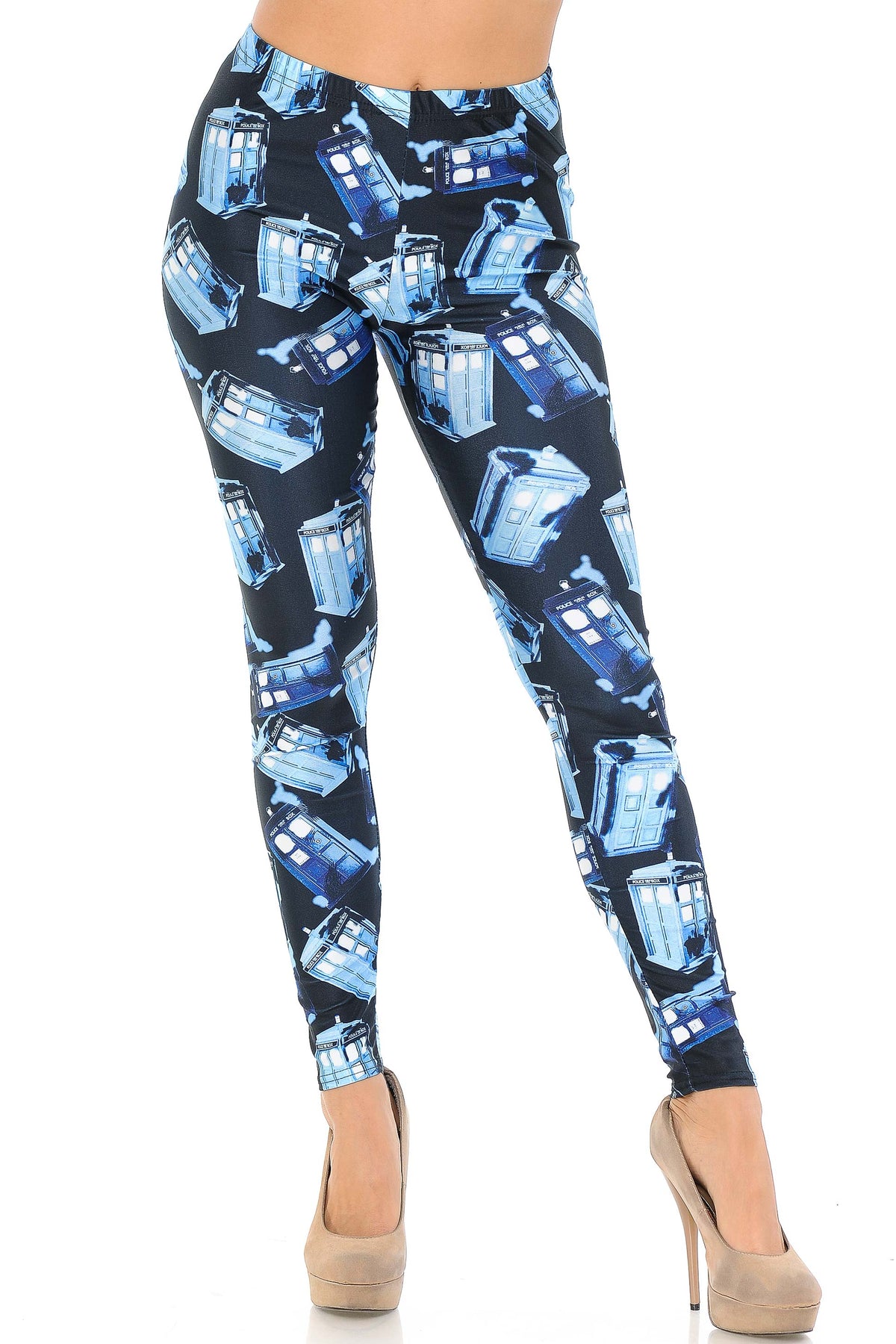 Premium Graphic British Police Call Box Leggings