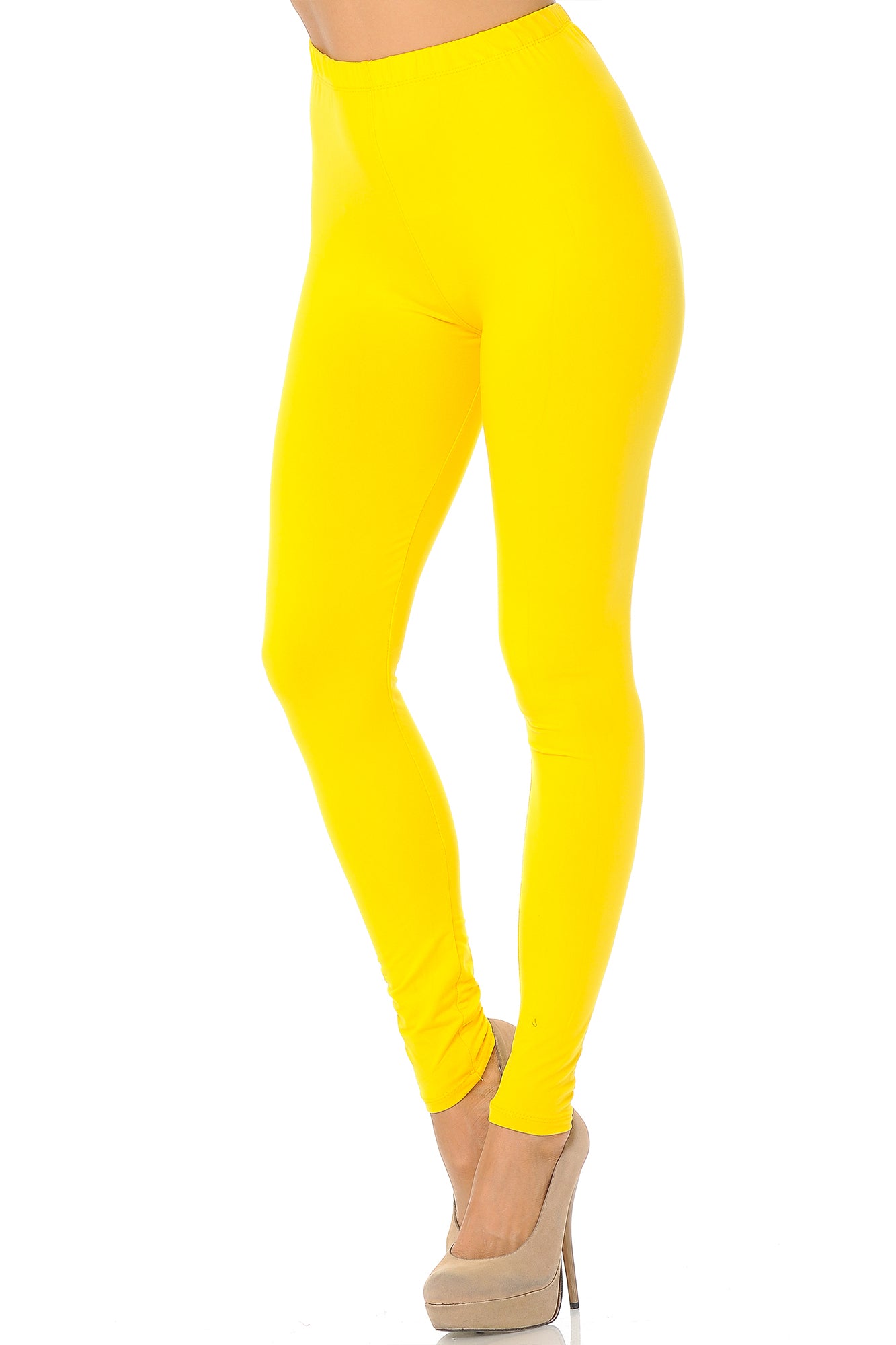 Buttery Smooth Basic Solid Leggings - EEVEE