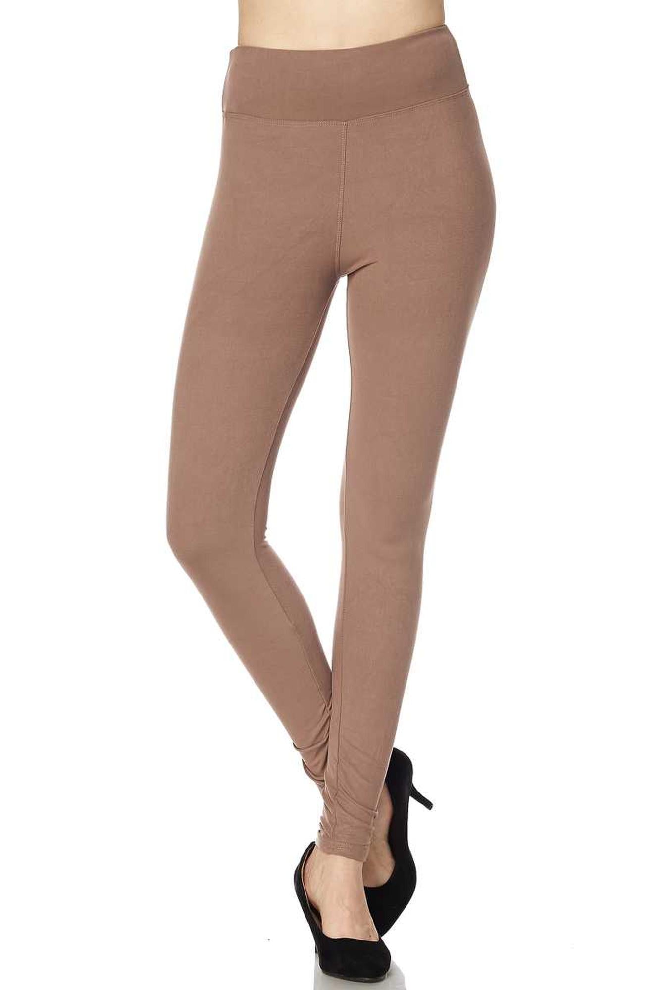 Buttery Smooth Basic Solid High Waisted Extra Plus Size Leggings - 3X-5X - New Mix