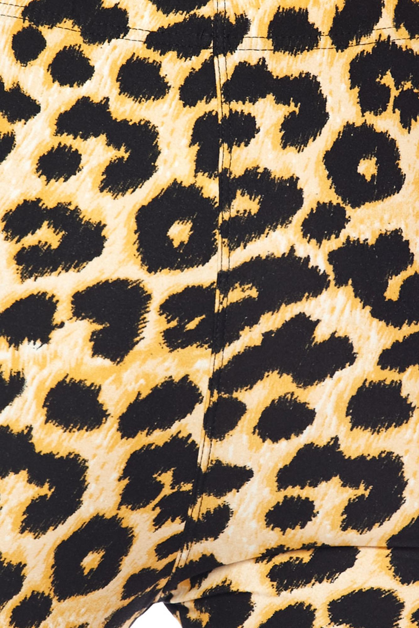 Buttery Soft Desert Leopard Plus Size Leggings - 3X-5X (One Size Plus,Brown)