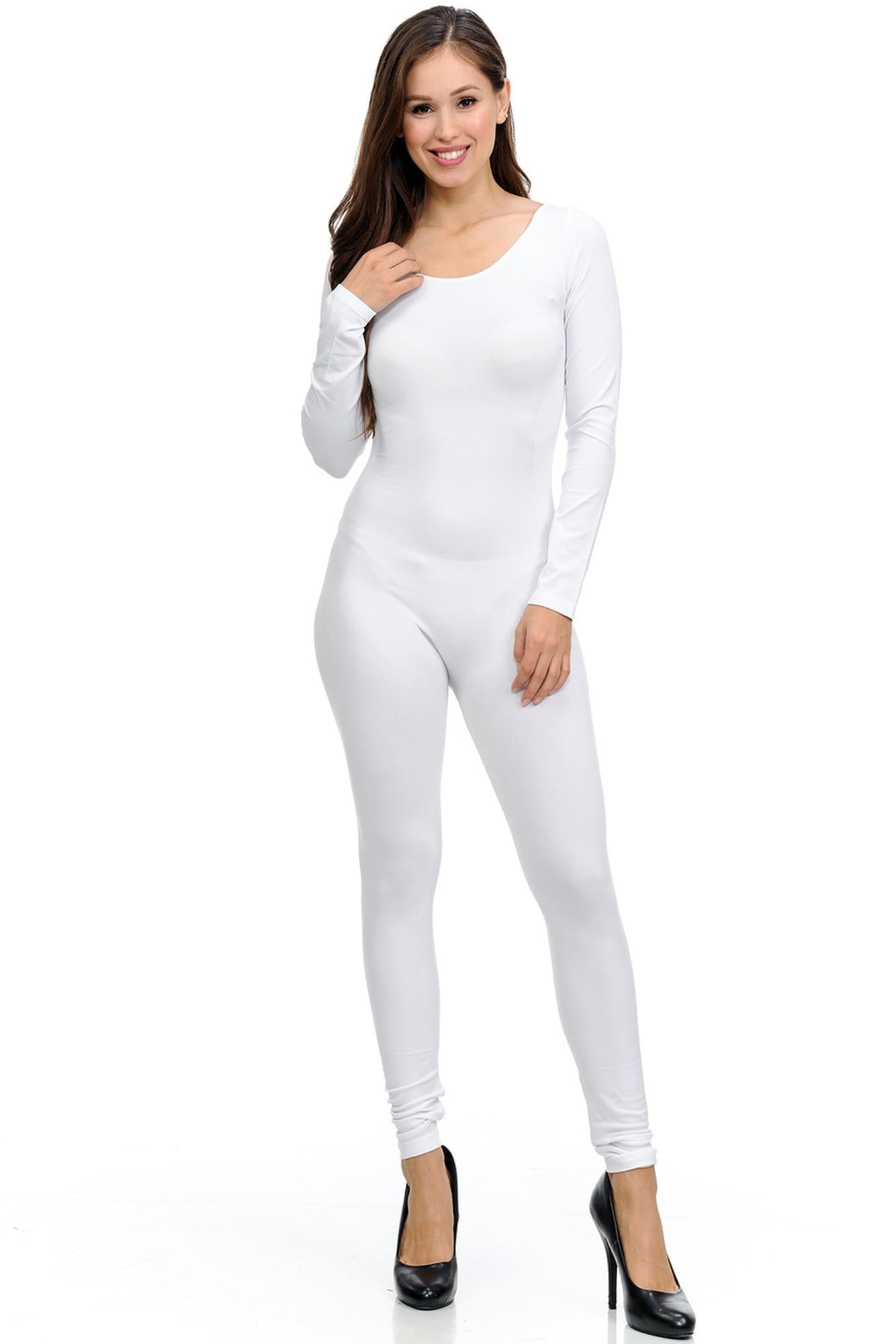 Basic Full Nylon Spandex Jumpsuit