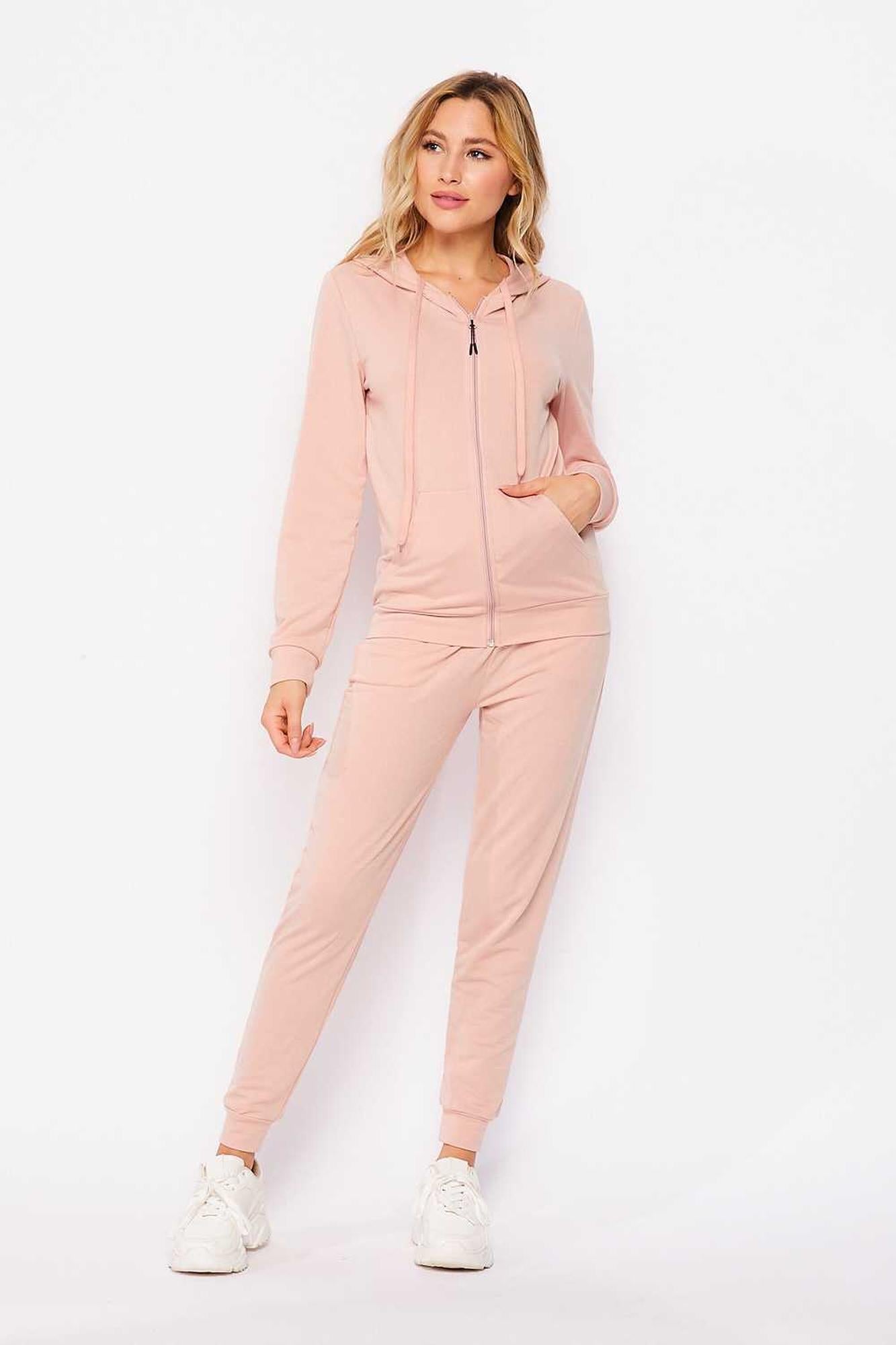2 Piece French Terry Joggers and Hoodie Set