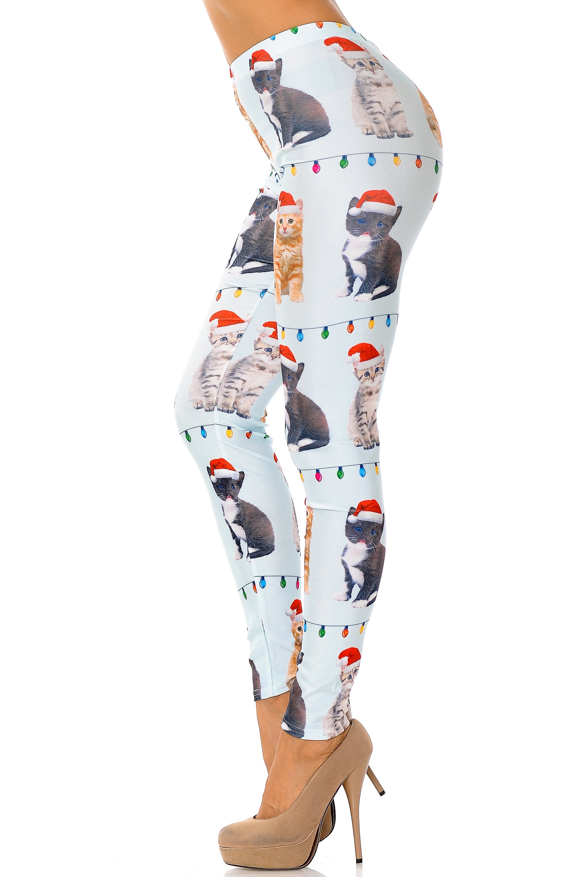Kitty Cats in Hats Christmas Leggings