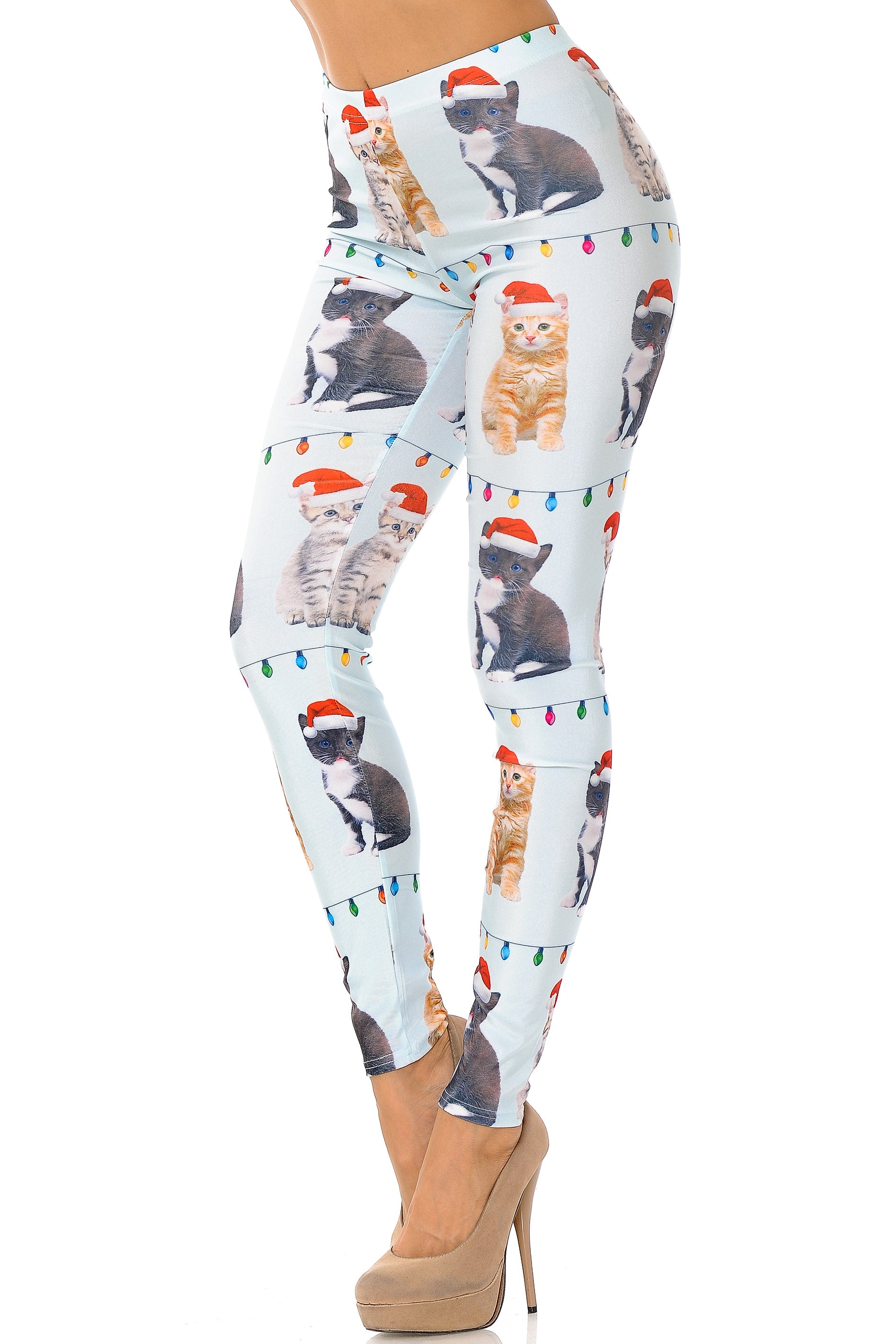 Kitty Cats in Hats Christmas Leggings