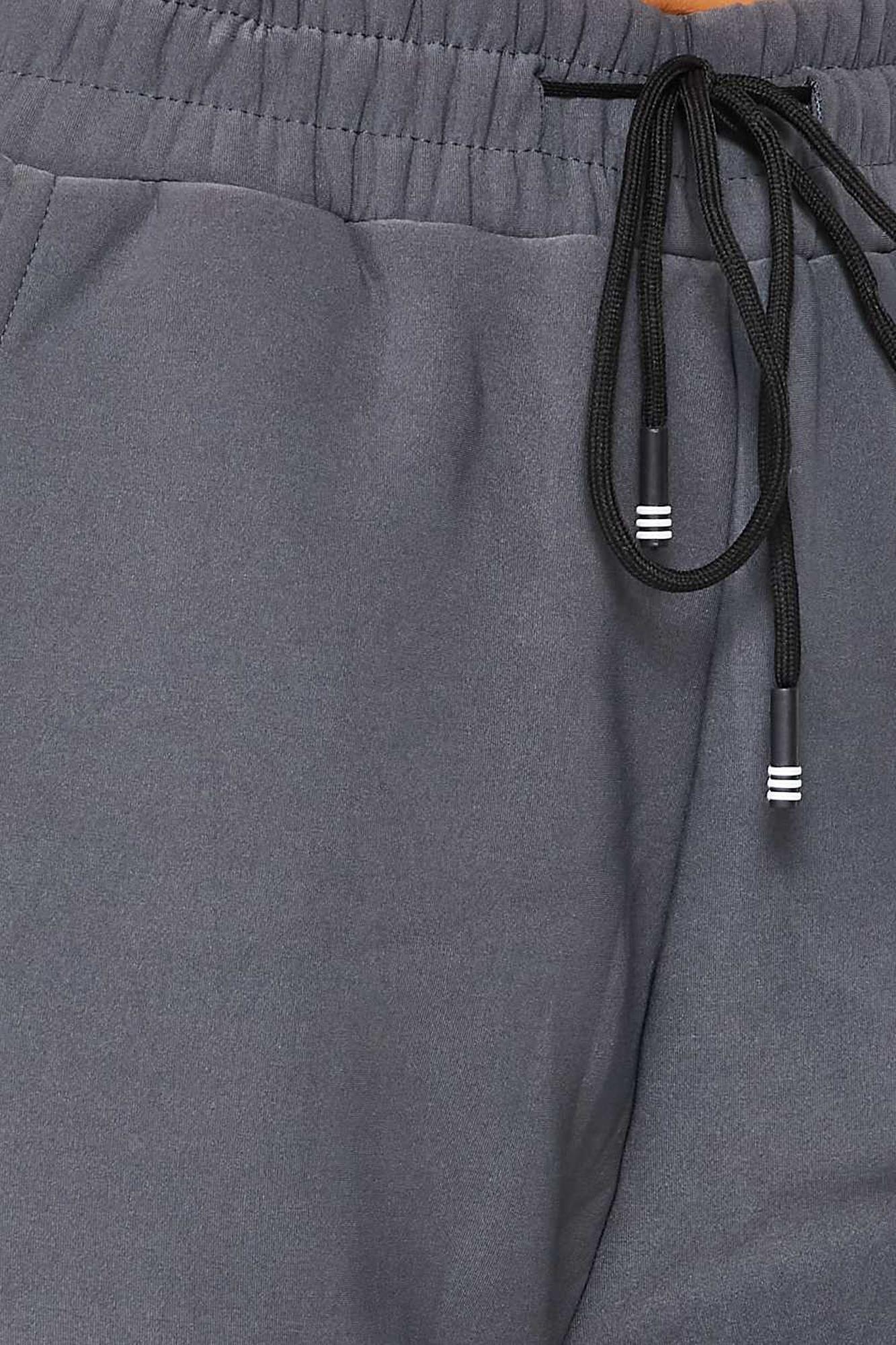 Scuba Solid Fur Lined Jogger Pocket Zipper & Drawstring