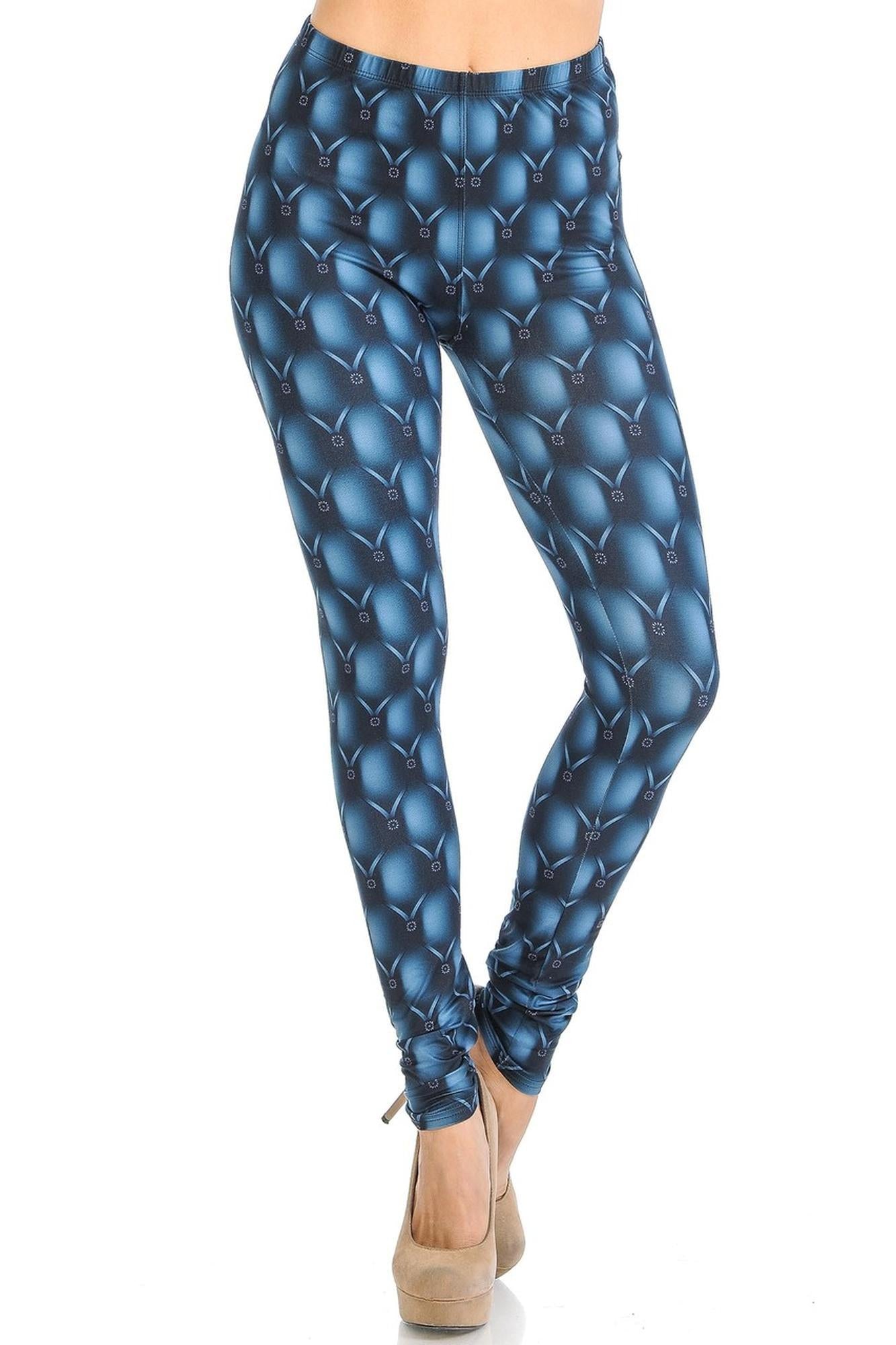 Creamy Soft Lavish Empress Leggings - Signature Collection (One Size Regular,Teal)