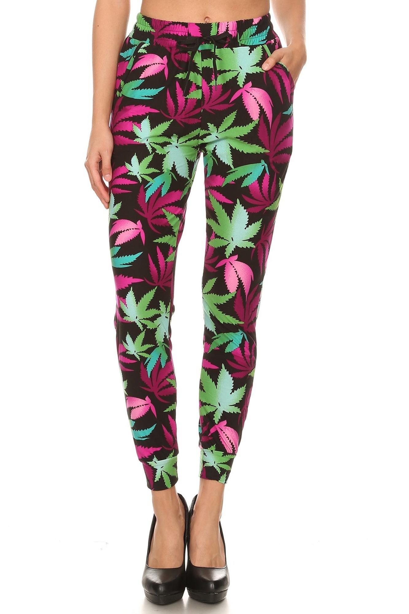 Buttery Smooth Fuchsia Marijuana Joggers