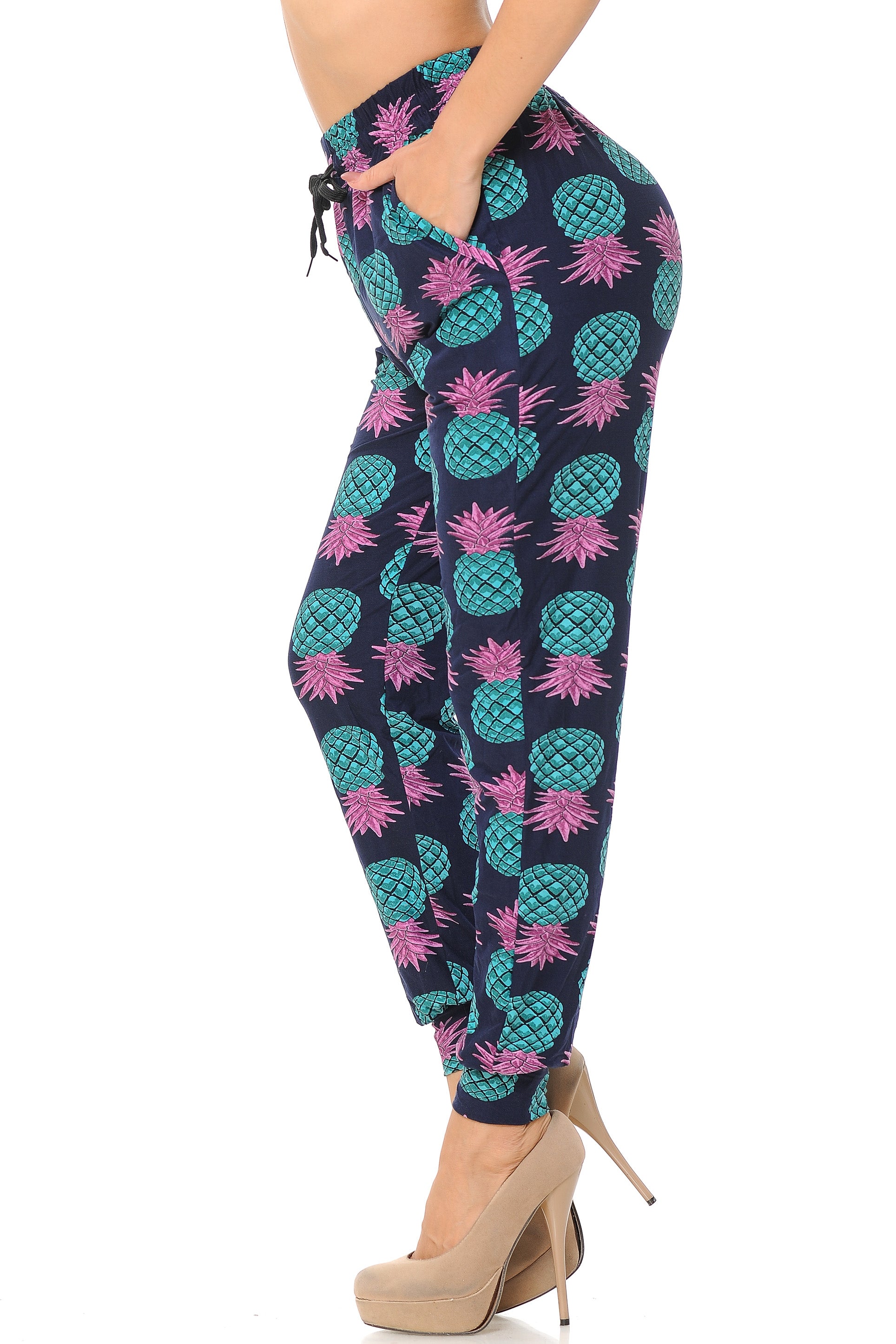 Brushed Teal Pineapple Women's Joggers
