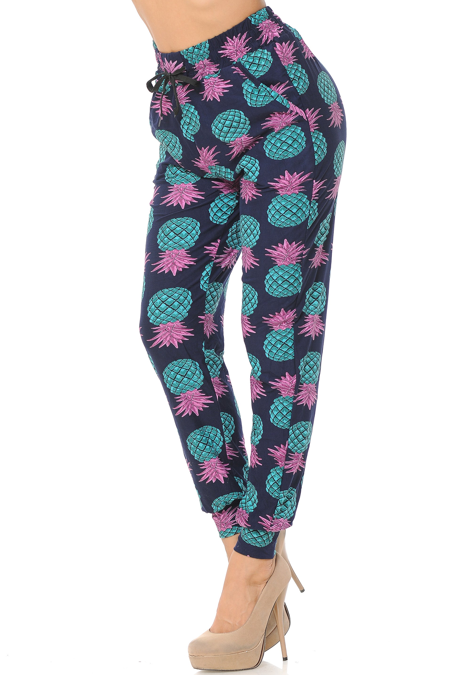 Brushed Teal Pineapple Women's Joggers
