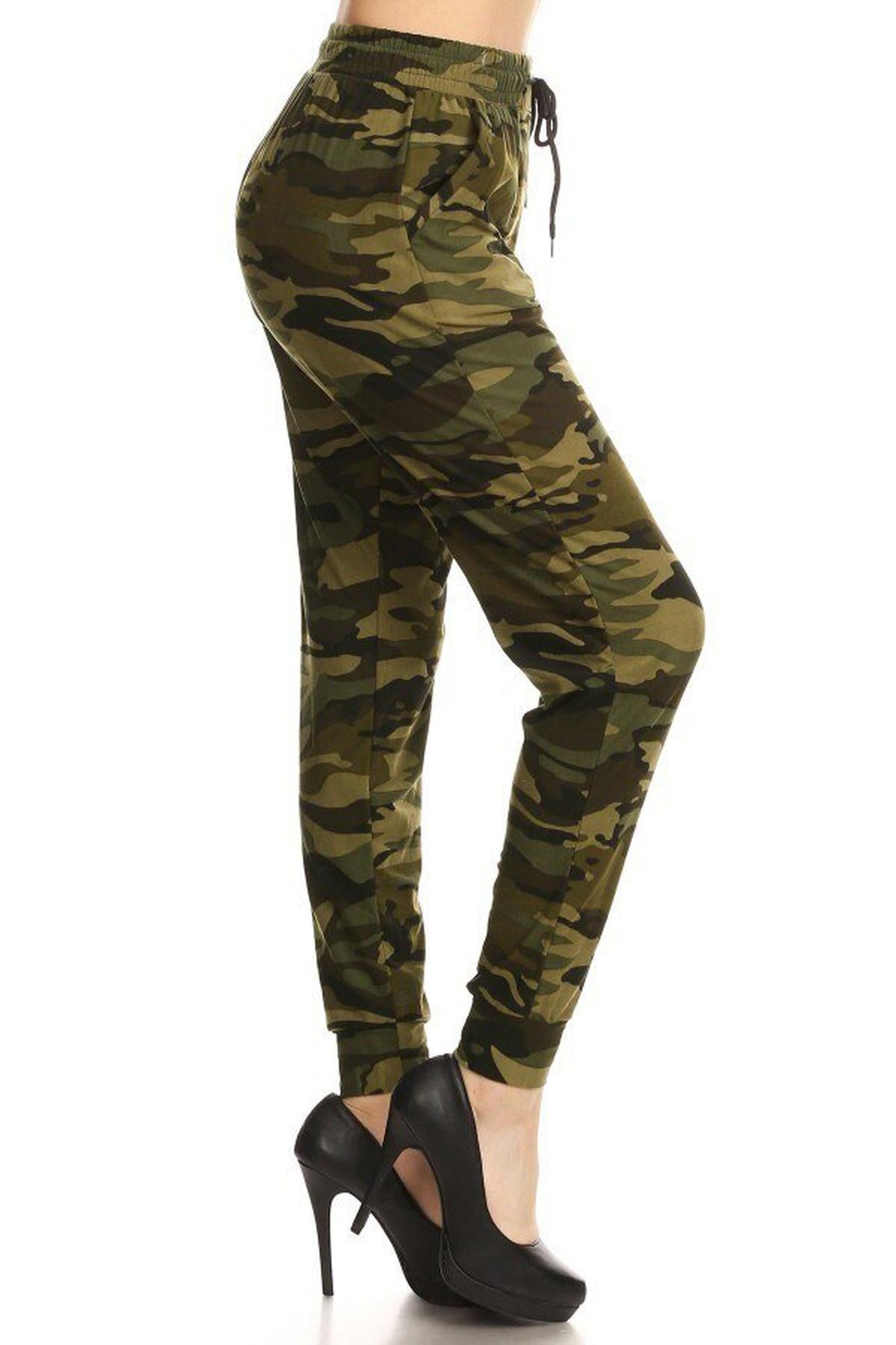 Buttery Smooth Olive Camouflage Joggers | EEVEE