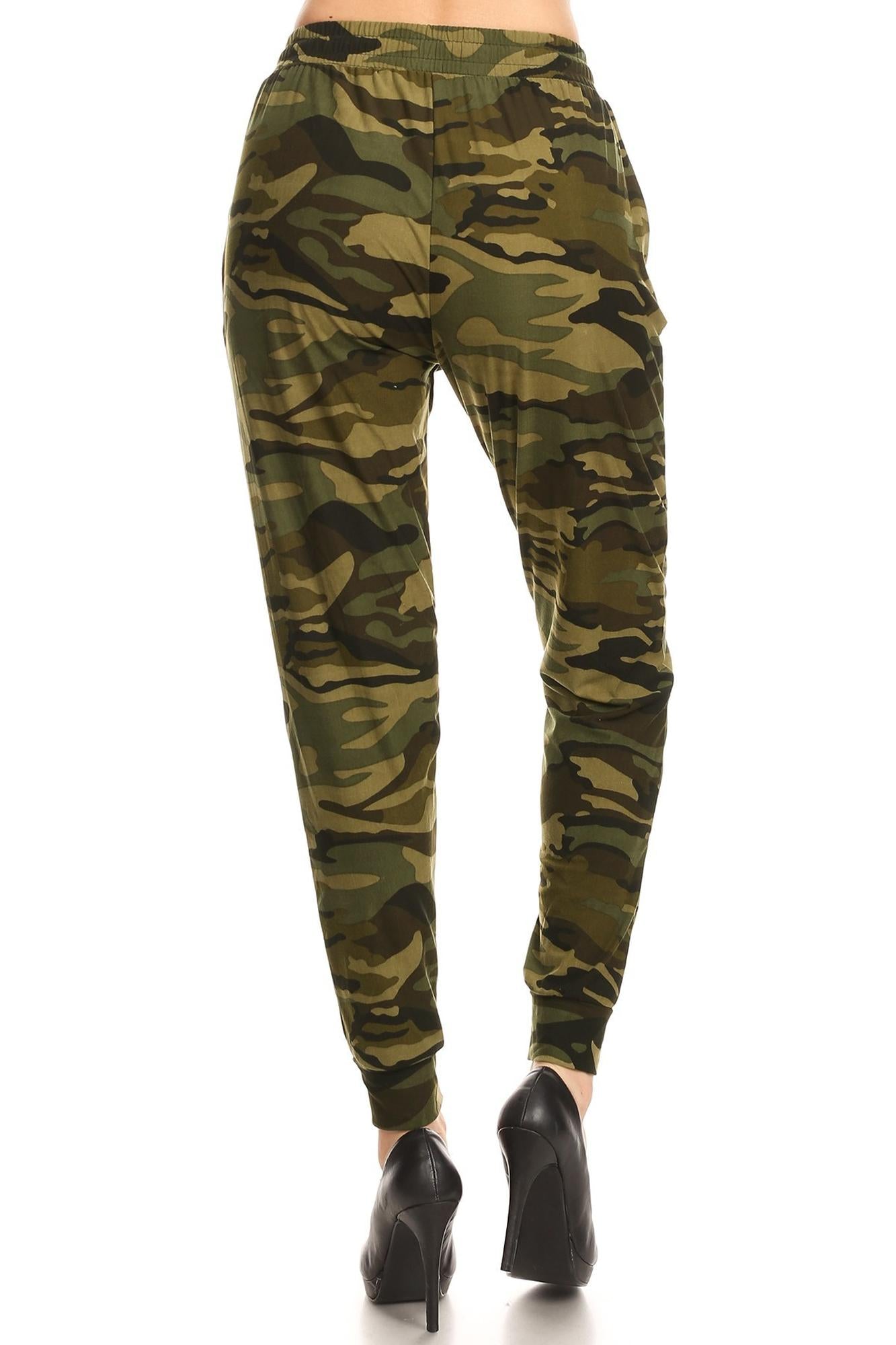 Buttery Smooth Olive Camouflage Joggers | EEVEE