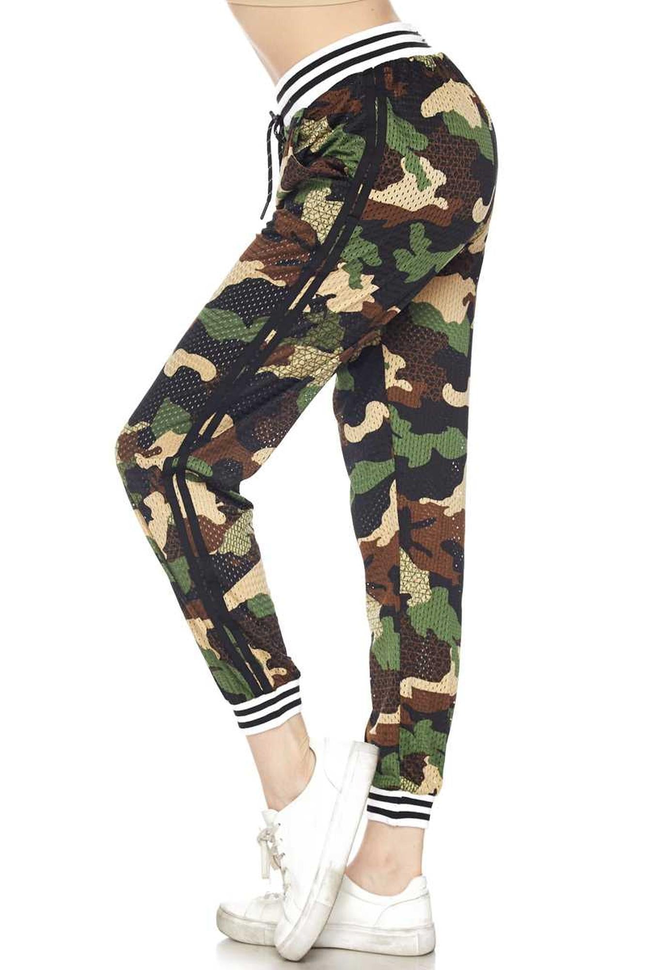 Premium Street Ready Perforated Camouflage Joggers