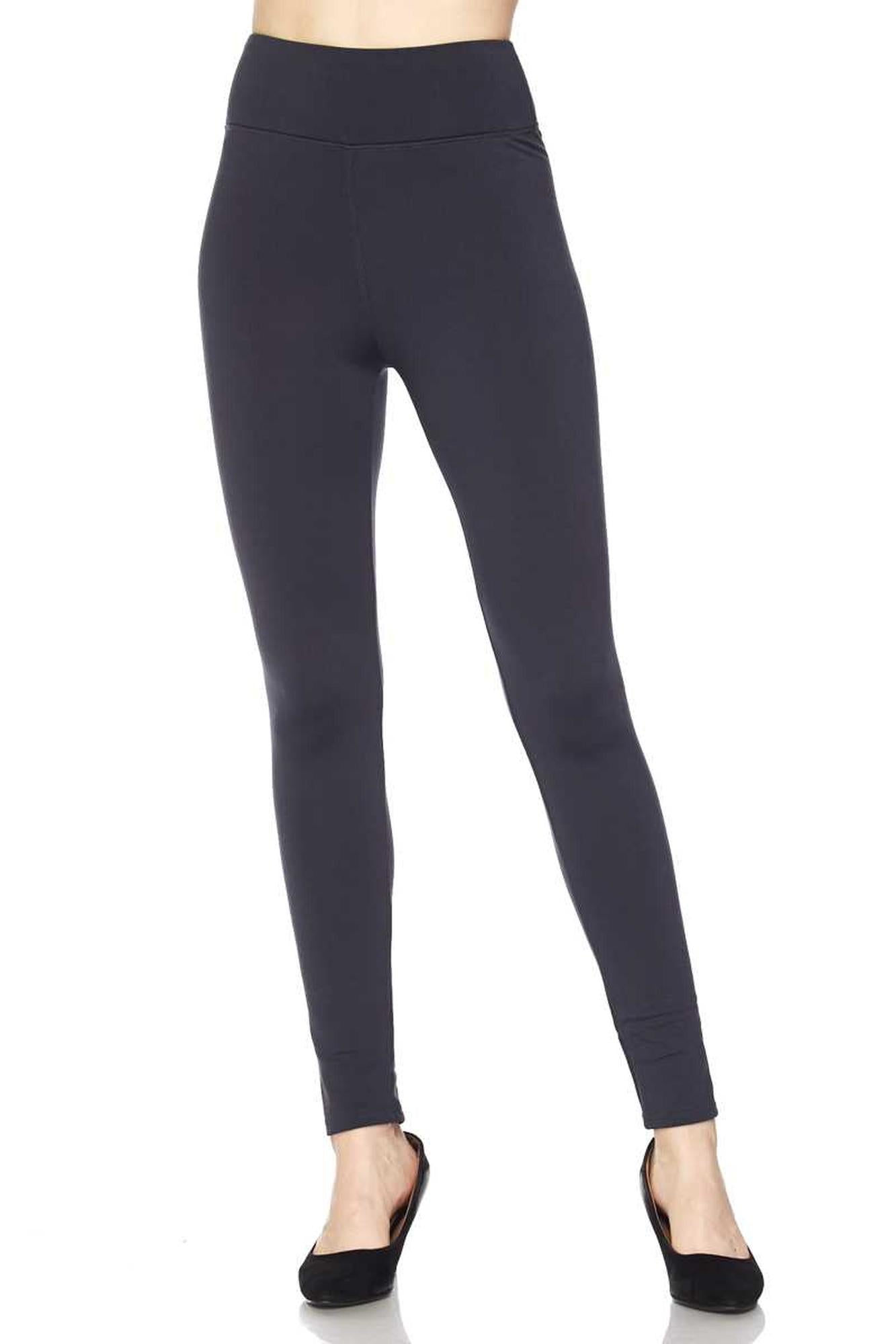 Fur Lined - 3 Inch High Waisted Leggings