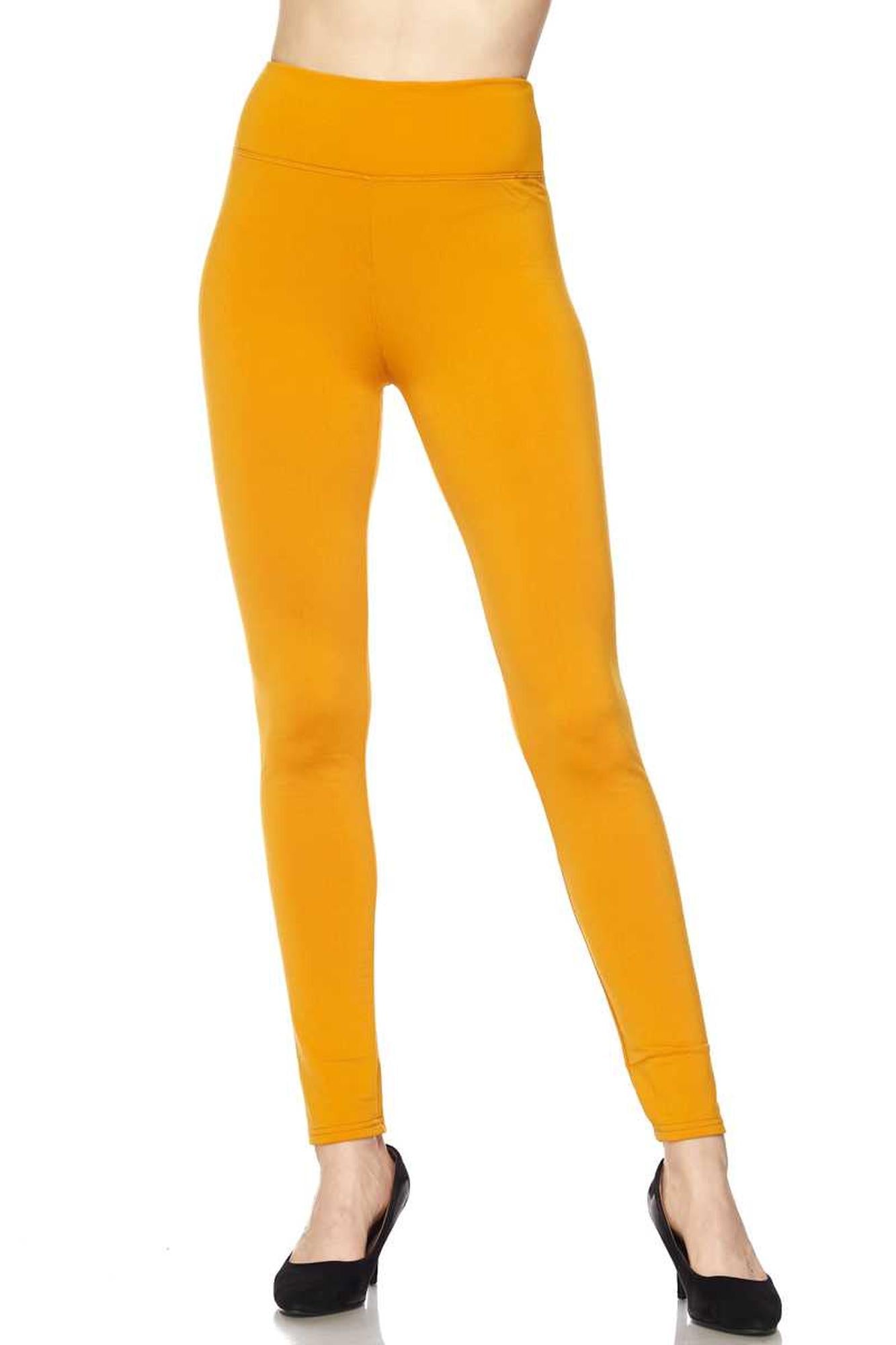 Fur Lined - 3 Inch High Waisted Leggings