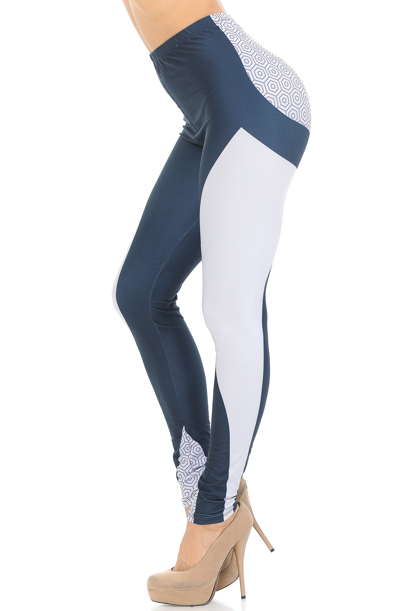 Creamy Soft Contour Curves Leggings - USA Fashion (One Size Regular,Charcoal)