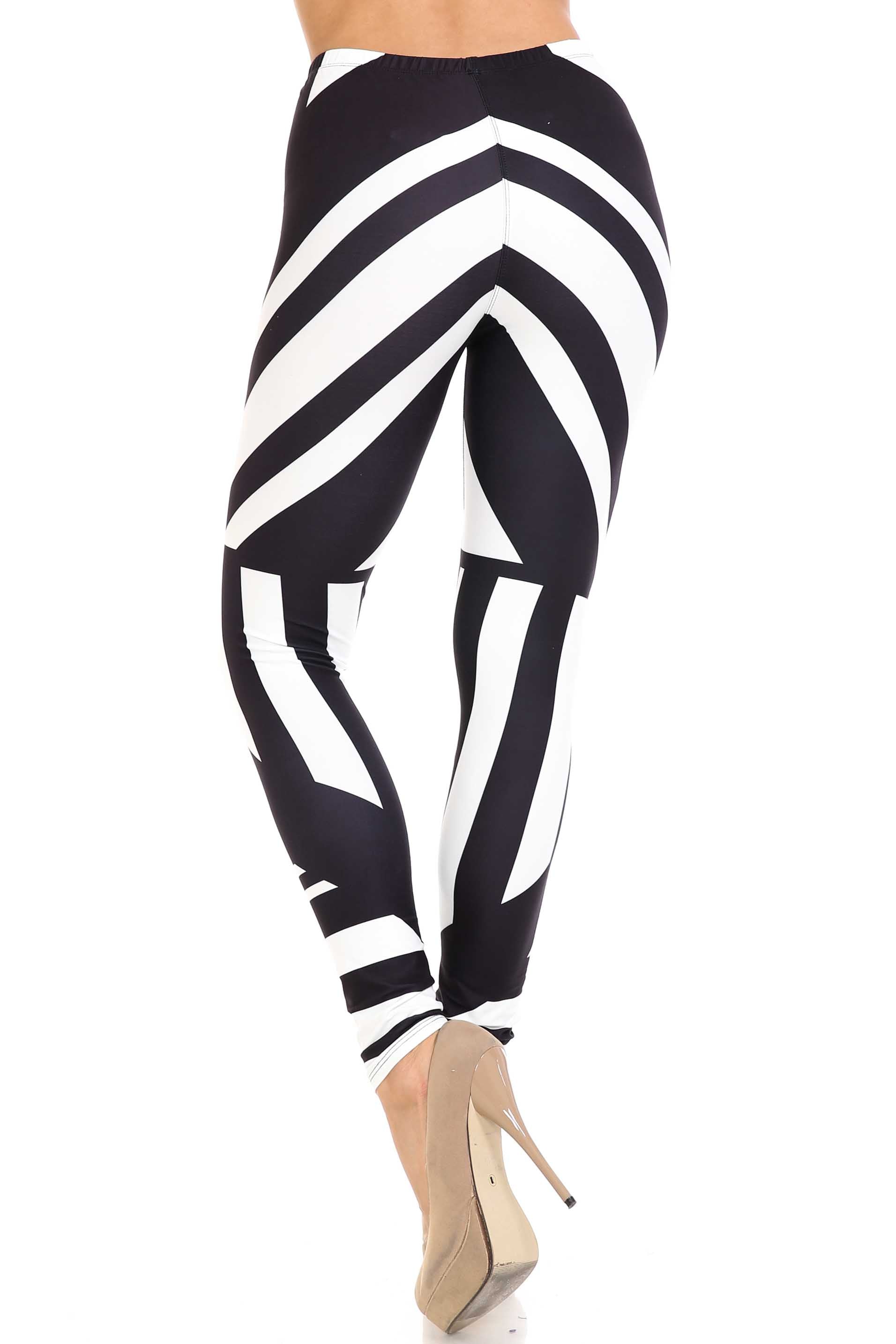 Creamy Soft Body Flatter Lines Leggings - USA Fashion (One Size Regular,Black)