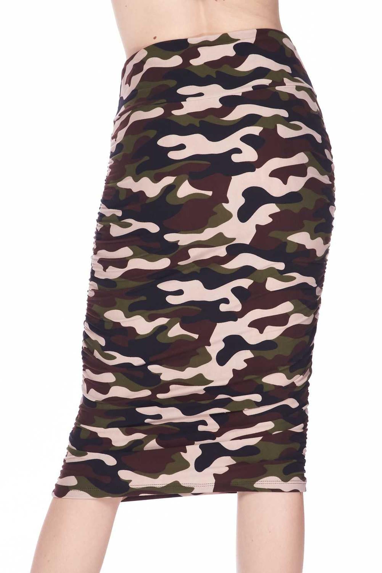 Buttery Smooth Flirty Camouflage Pencil Skirt