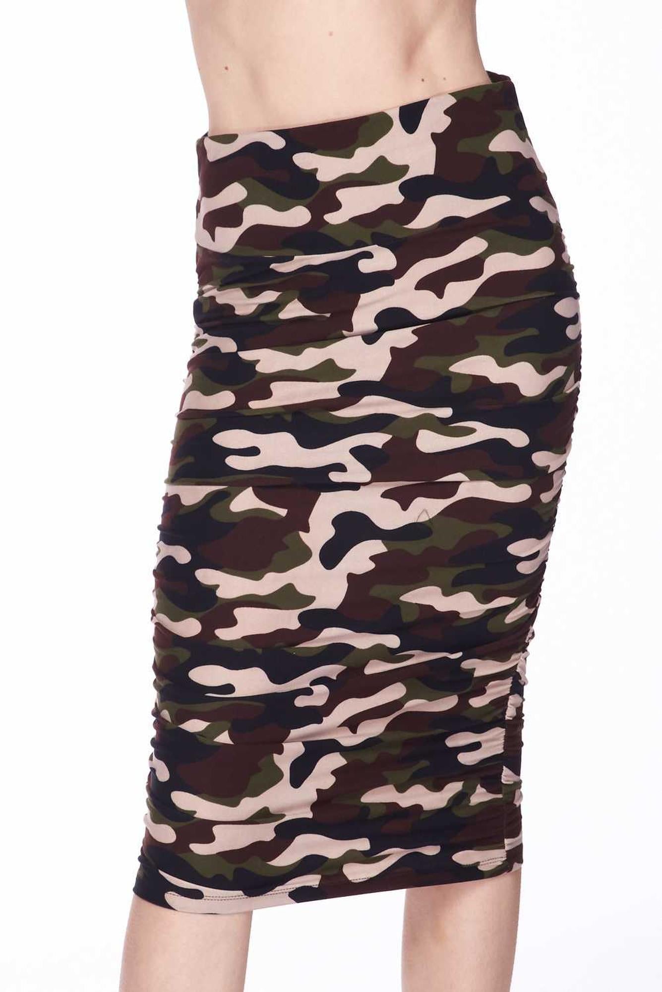 Buttery Smooth Flirty Camouflage Pencil Skirt