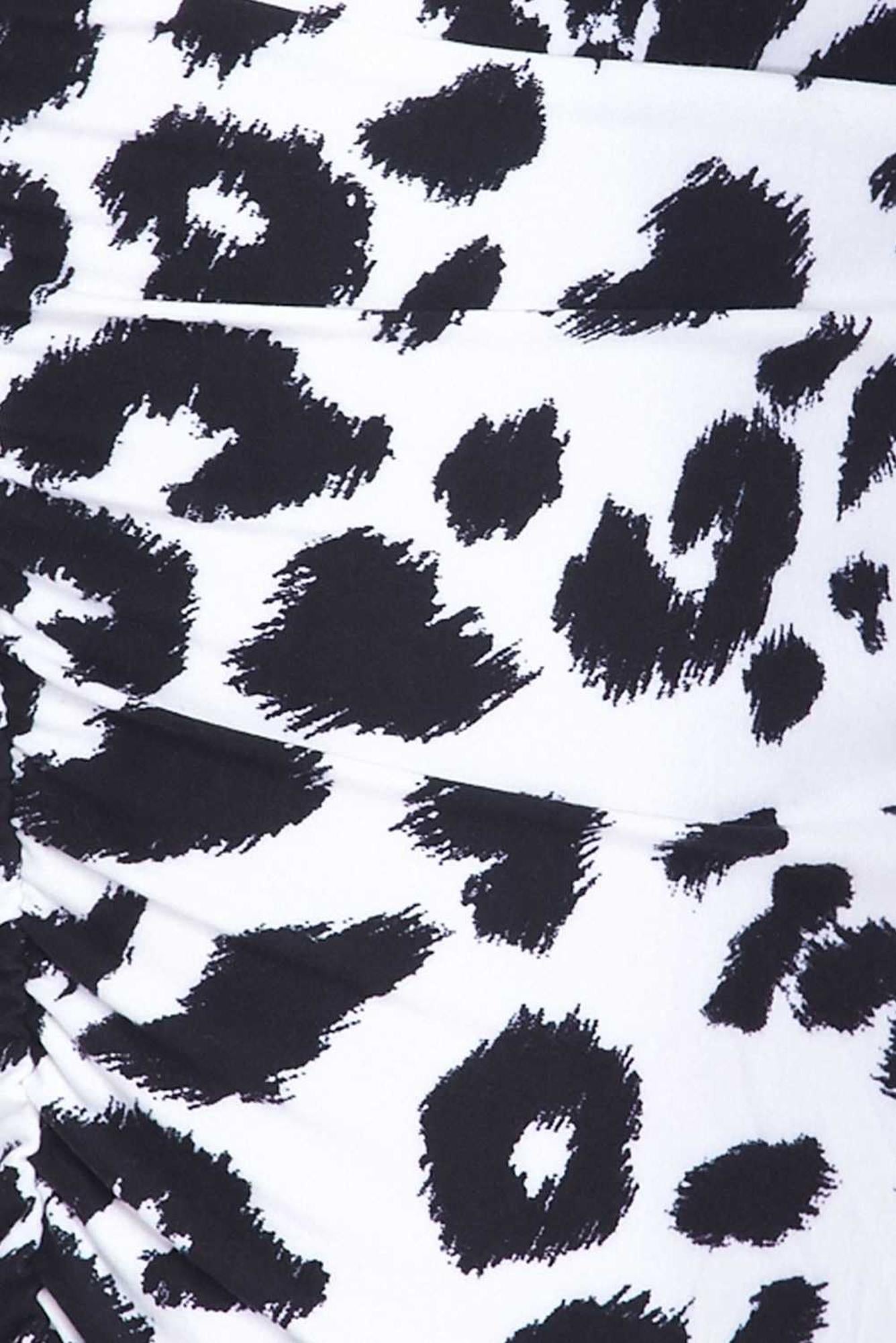 Buttery Smooth Ivory Spotted Leopard Pencil Skirt