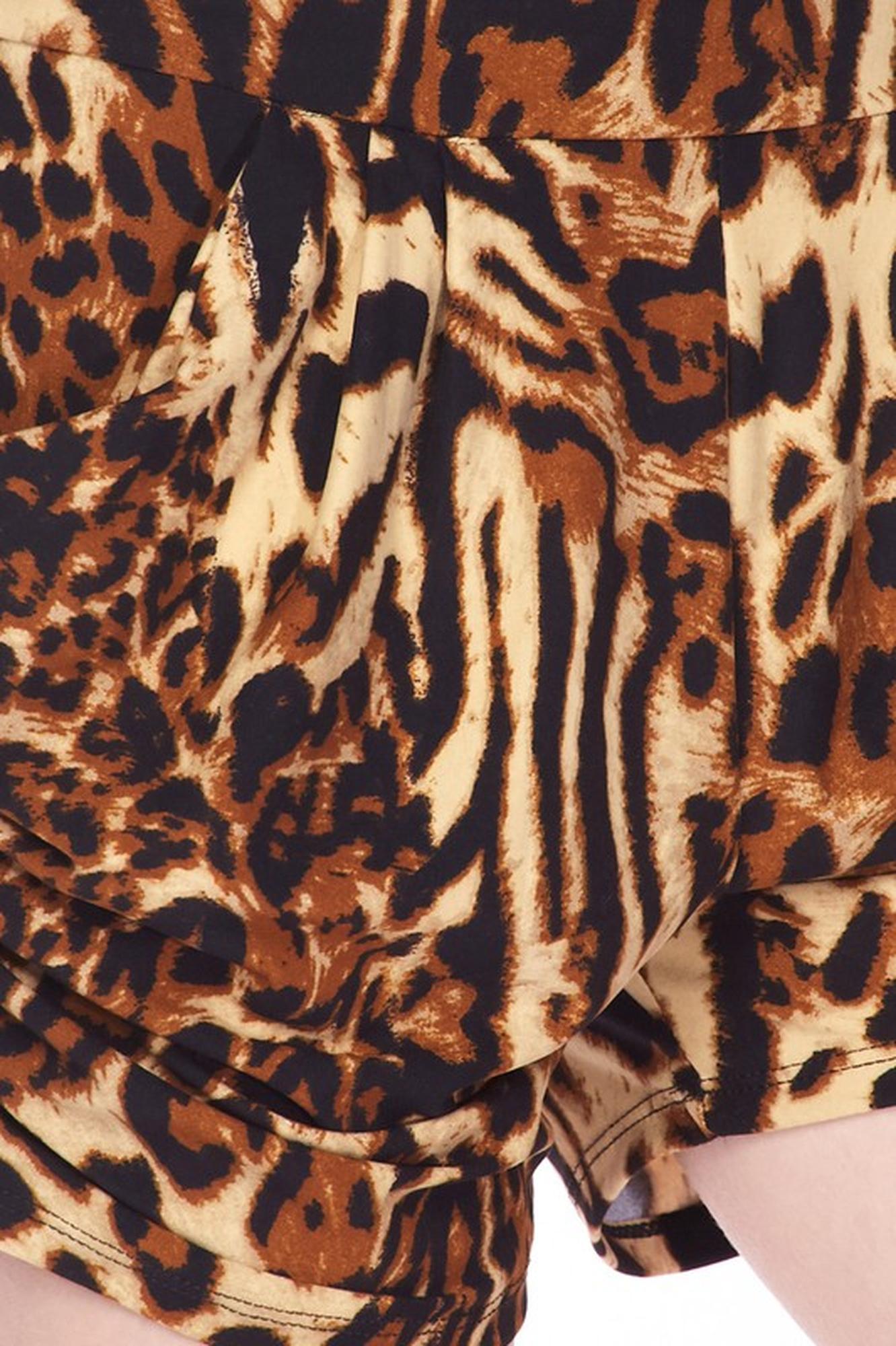 Buttery Smooth Predator Leopard Plus Size Harem Shorts