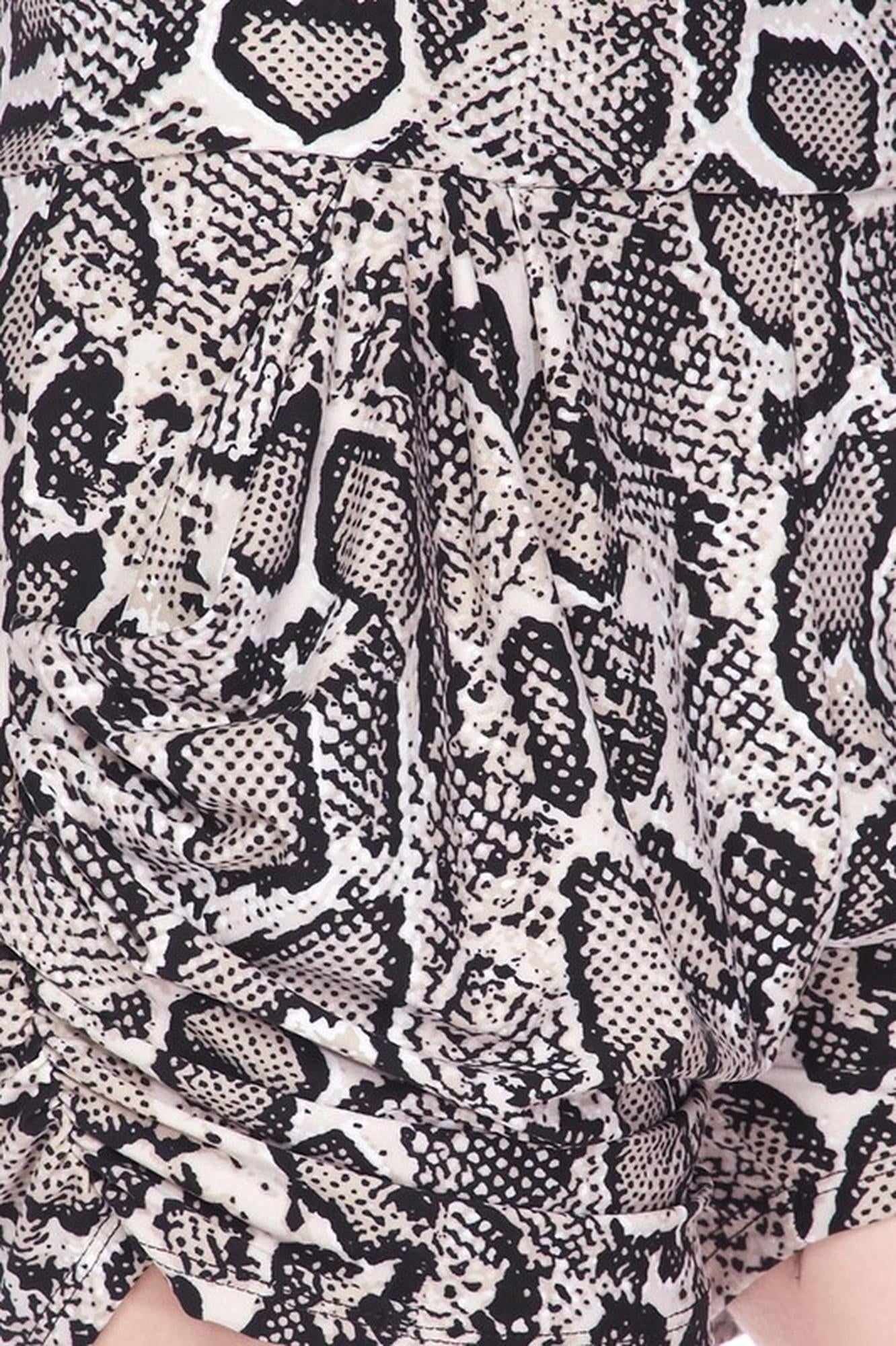 Buttery Smooth Beige Boa Snakeskin Plus Size Harem Shorts