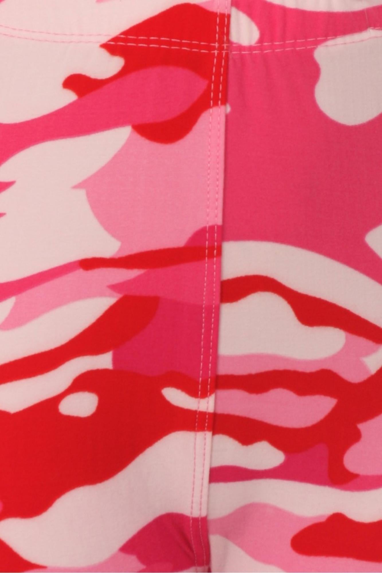Buttery Smooth Pink Camouflage Kids Leggings - EEVEE