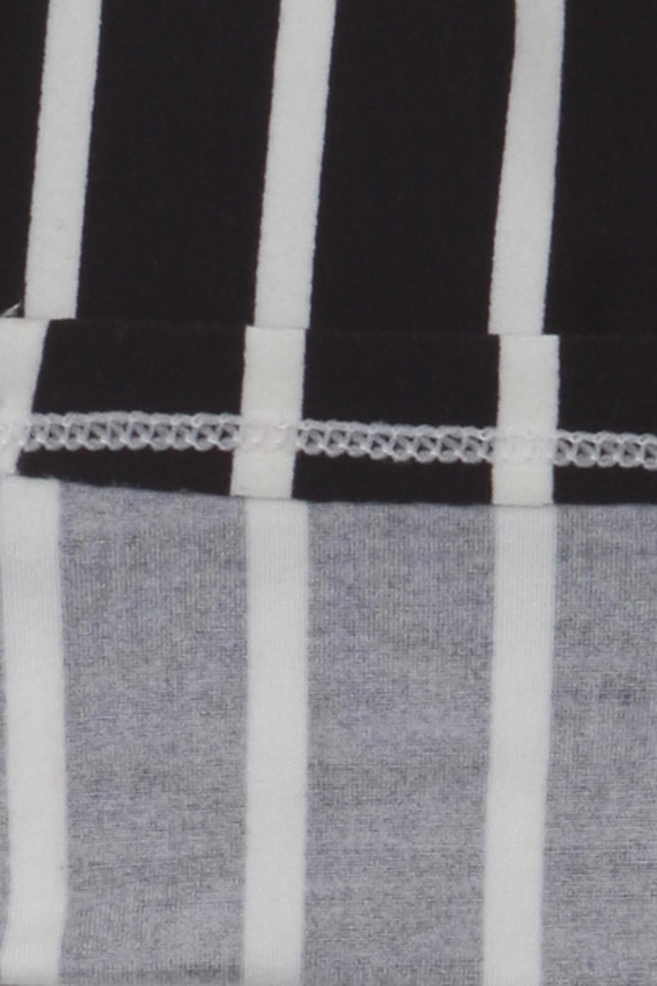 Brushed Black Vertical Pinstripe Kids Leggings