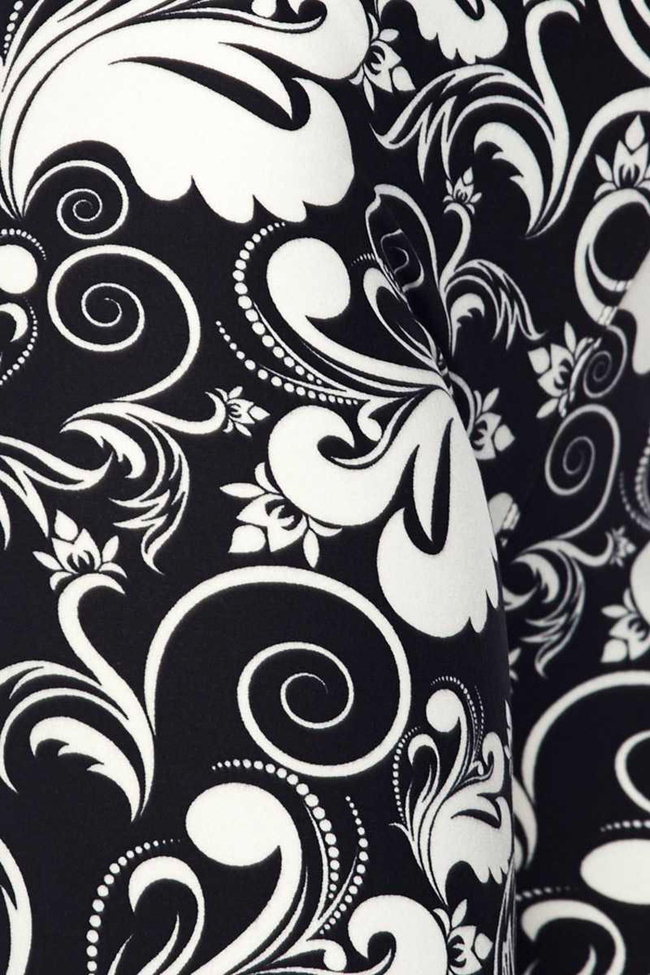 Brushed Floral Damask Kids Leggings