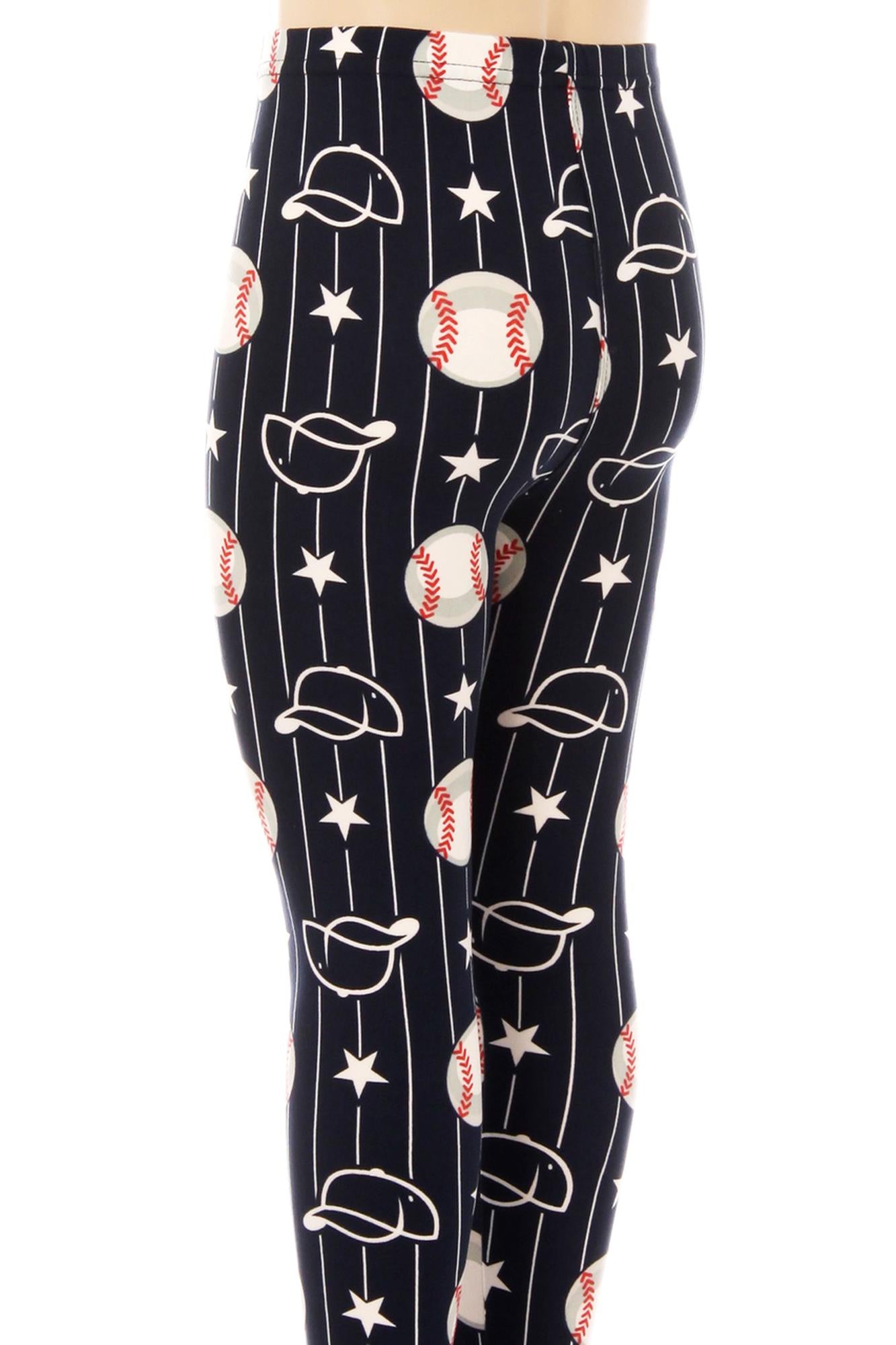 Buttery Smooth I Love Baseball Kids Leggings