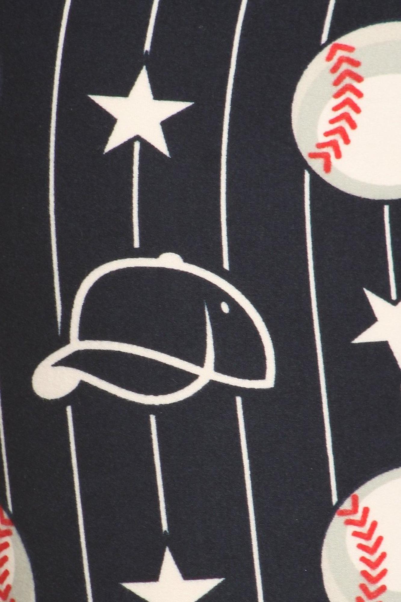 Buttery Smooth I Love Baseball Kids Leggings