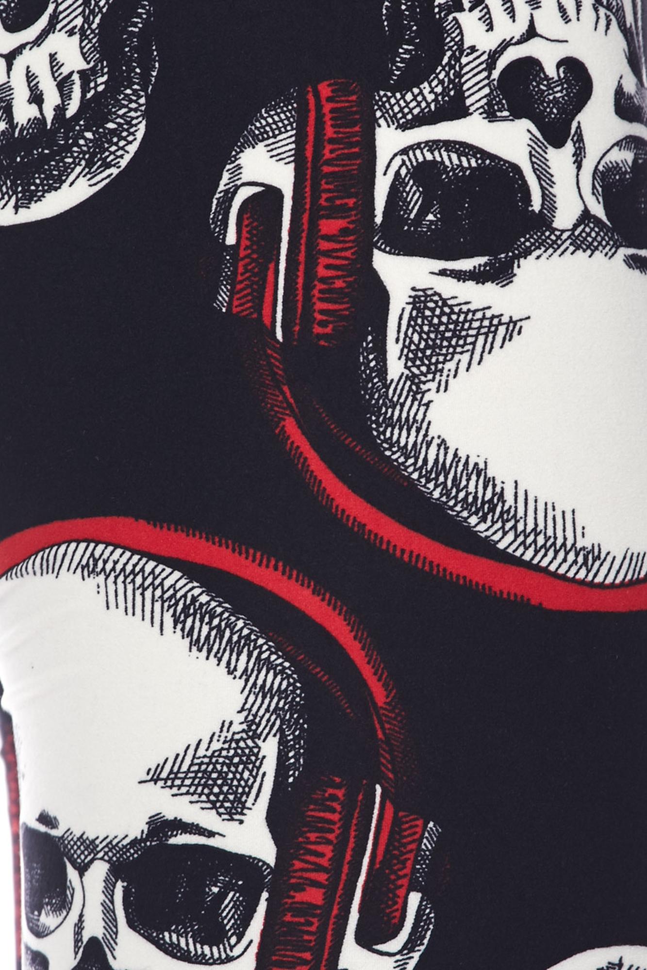 Buttery Smooth Headphone Skull Kids Leggings