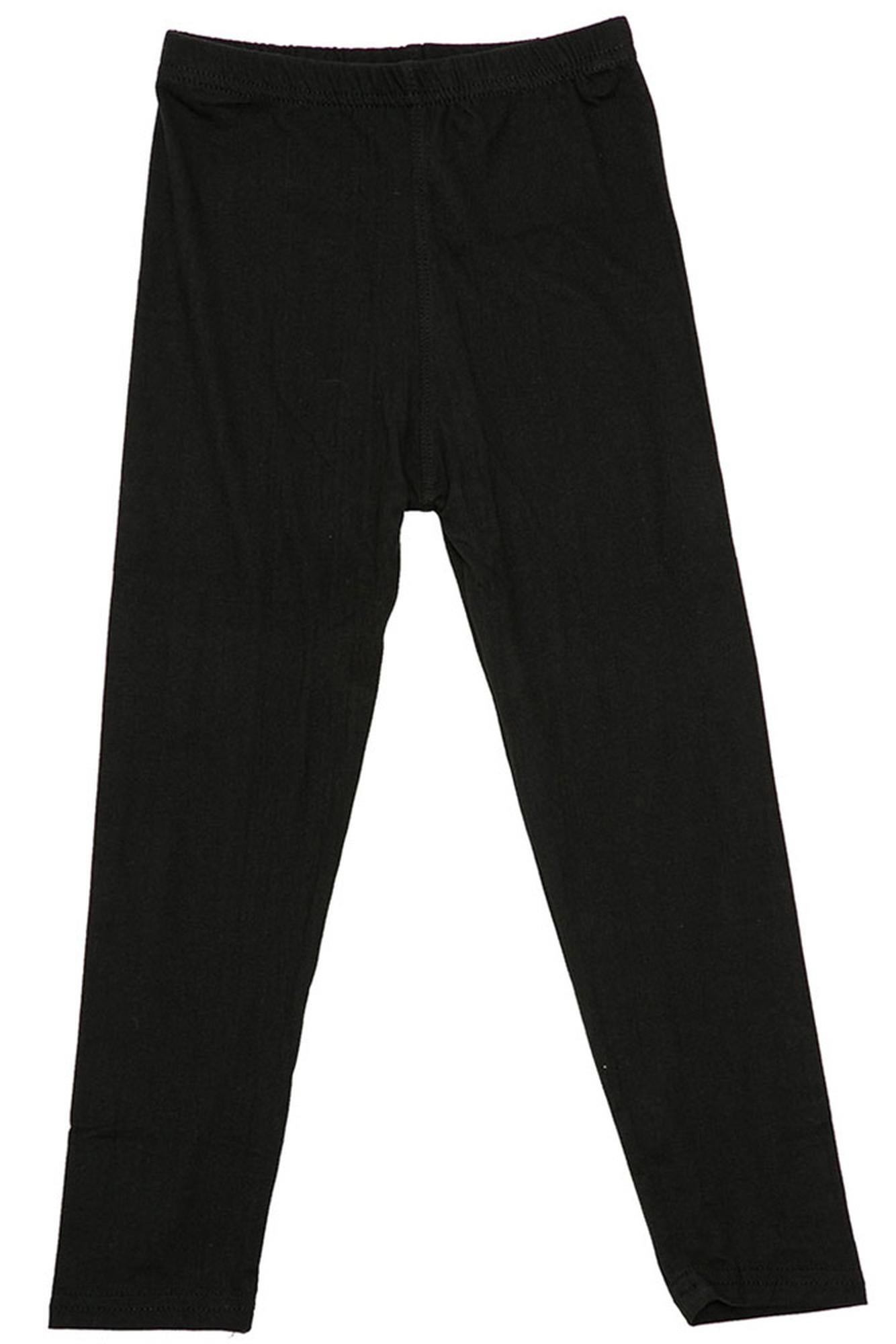 Brushed Solid Basic Kids Leggings